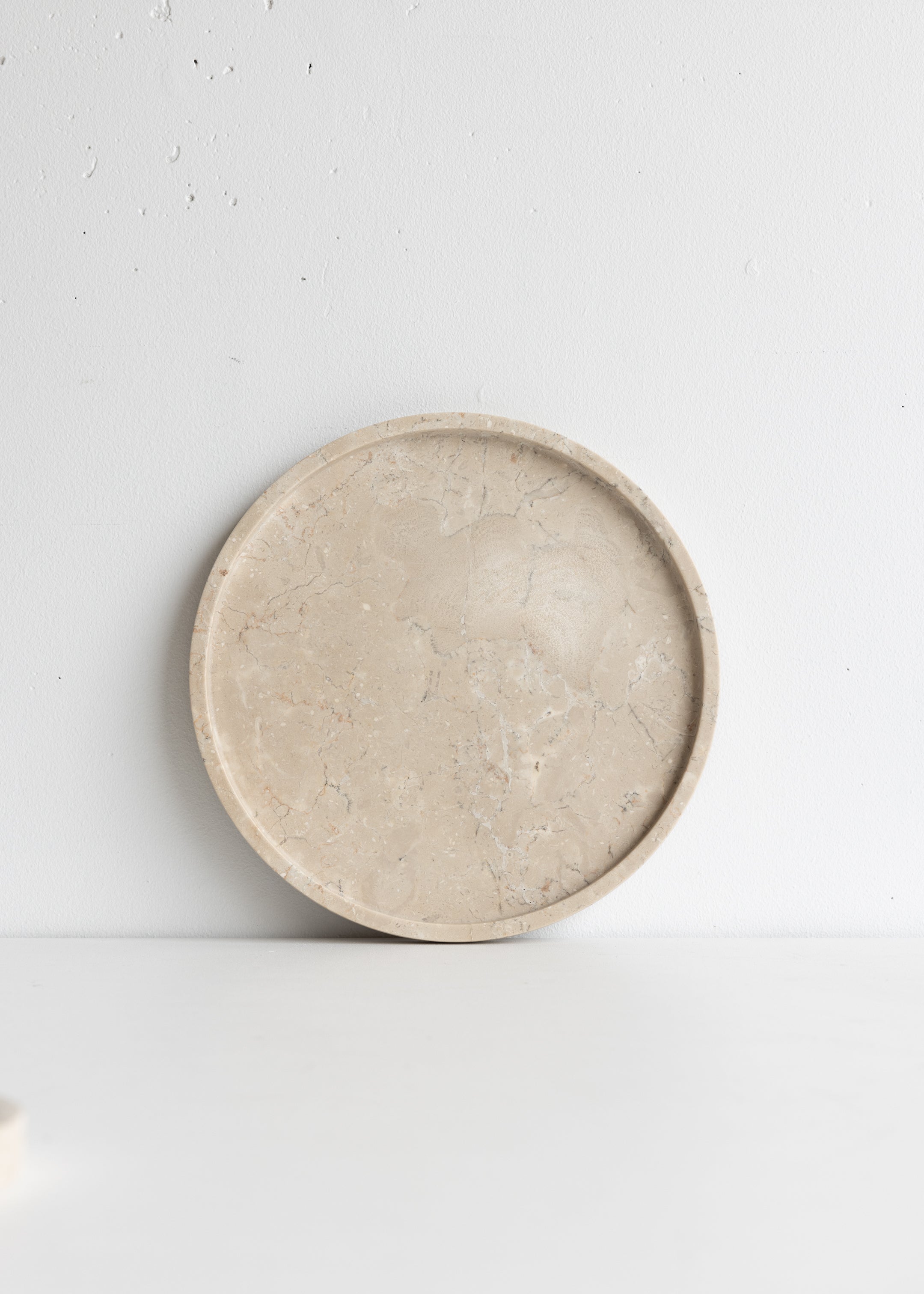 Marble Round Tray / Beige