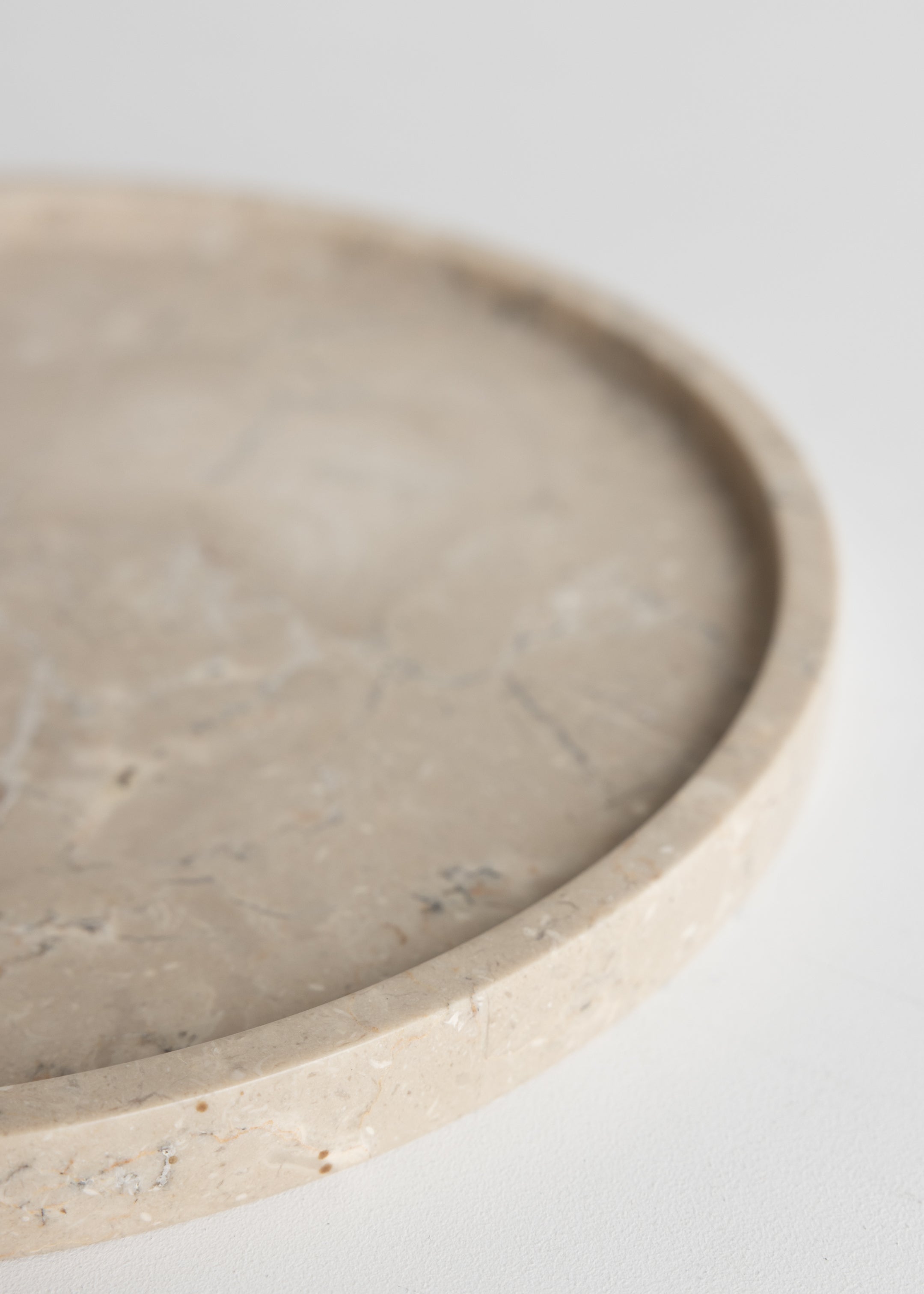 Marble Round Tray / Beige