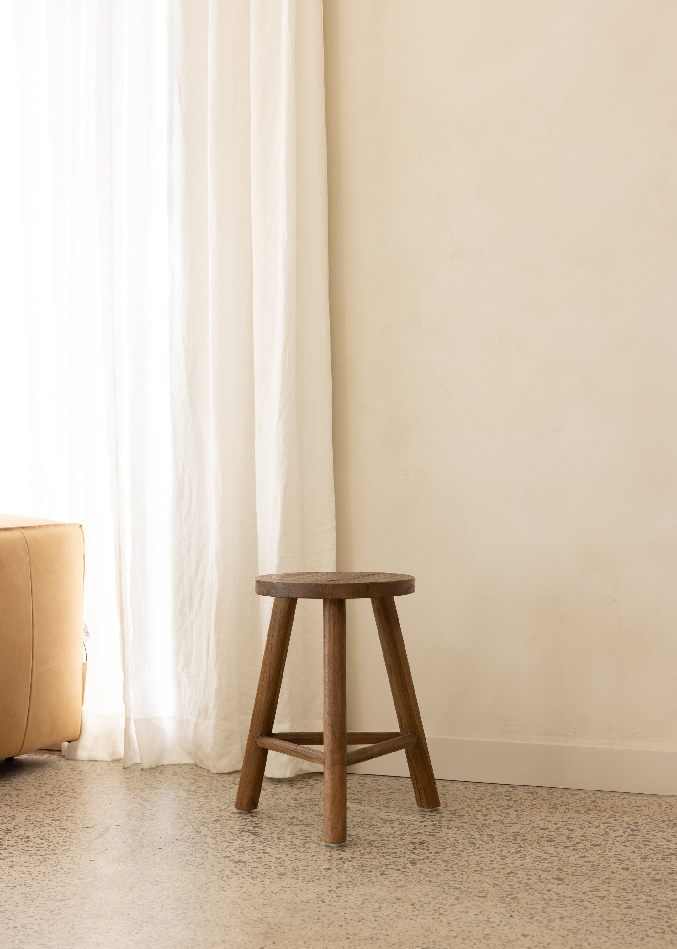 Village Stool / Dark Teak