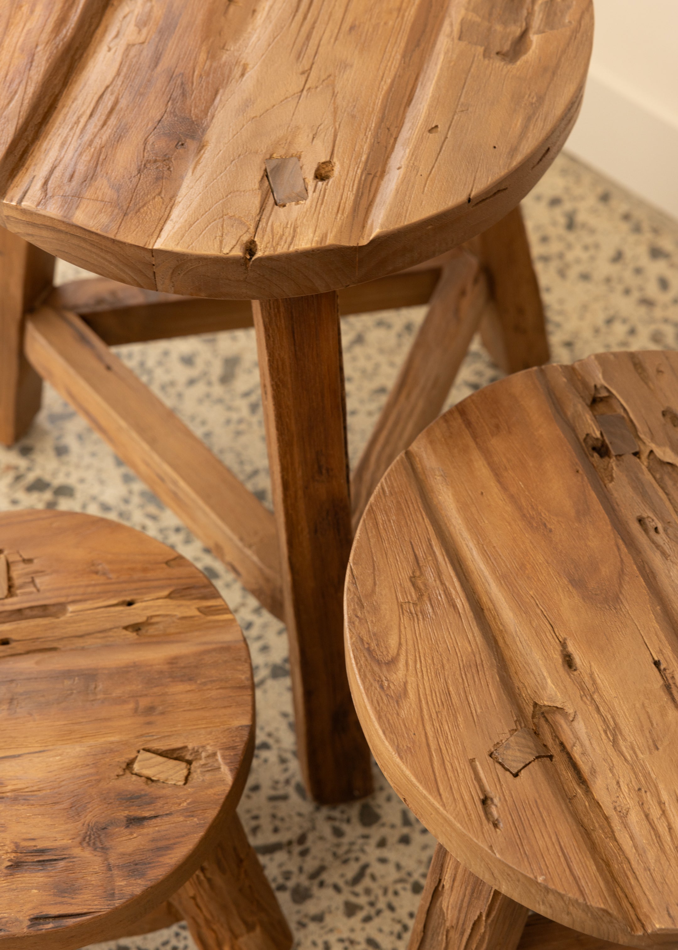 Dallas Stool / Dark Teak