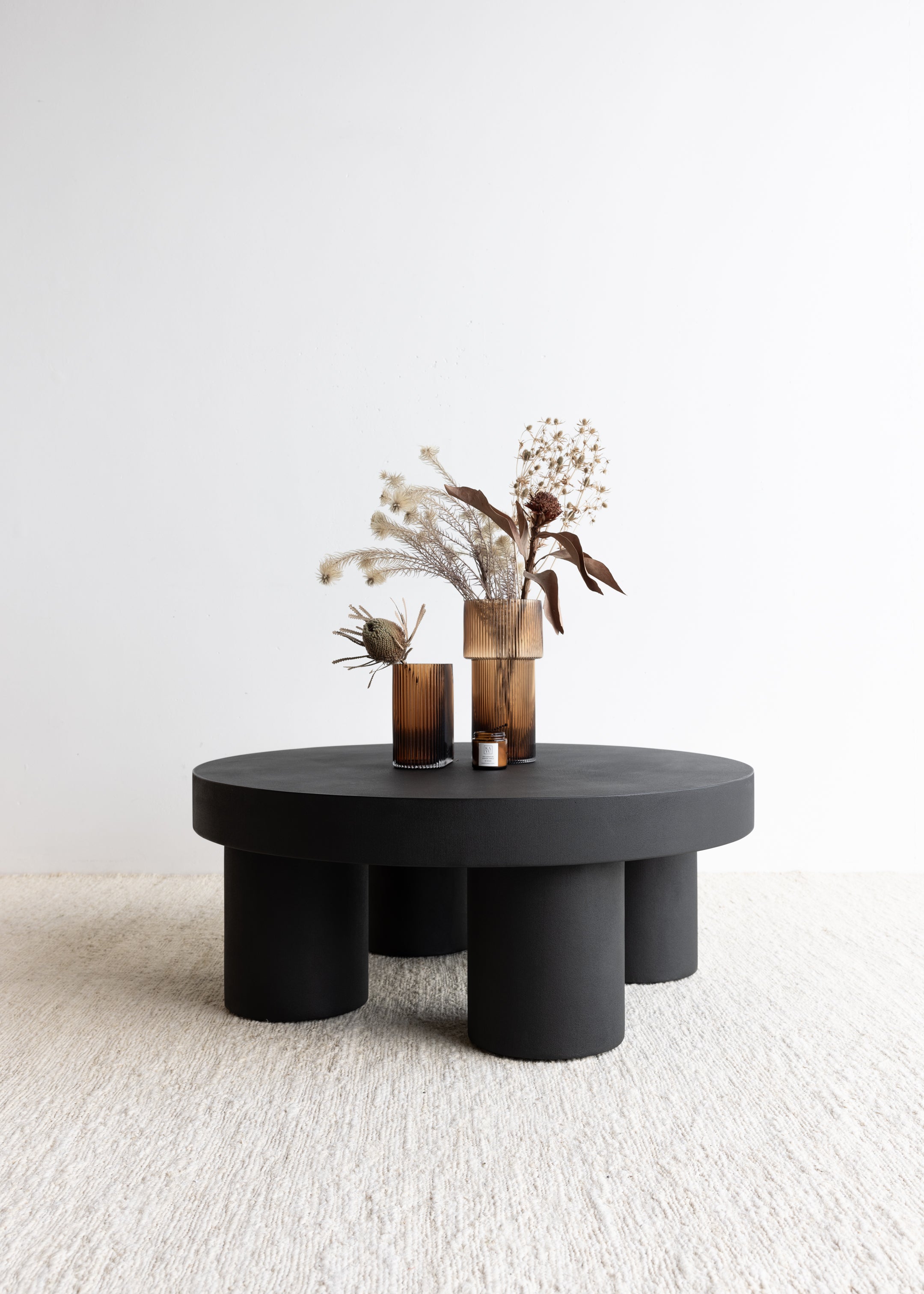 Cairo Concrete Coffee Table / Black