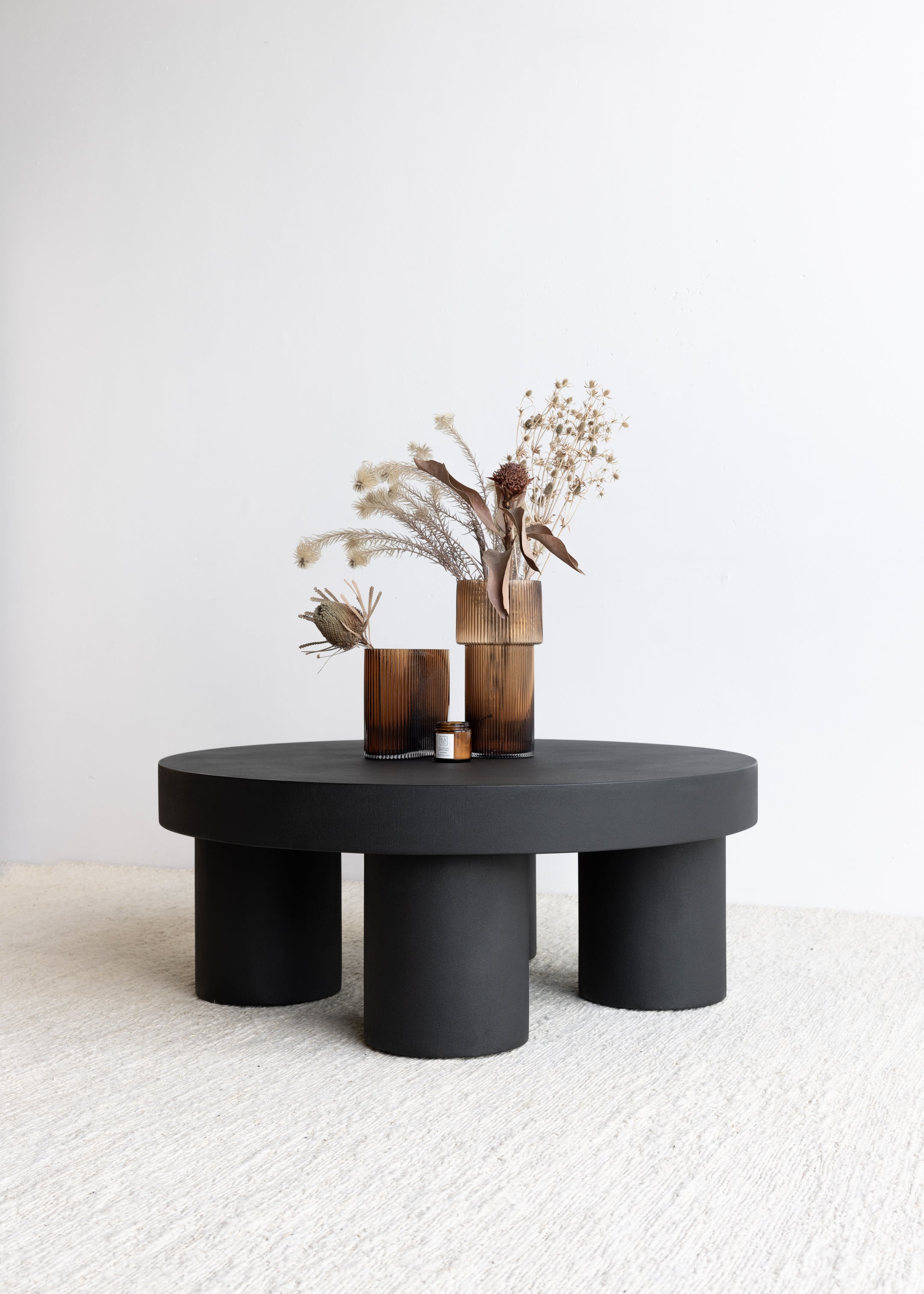 Cairo Concrete Coffee Table / Black