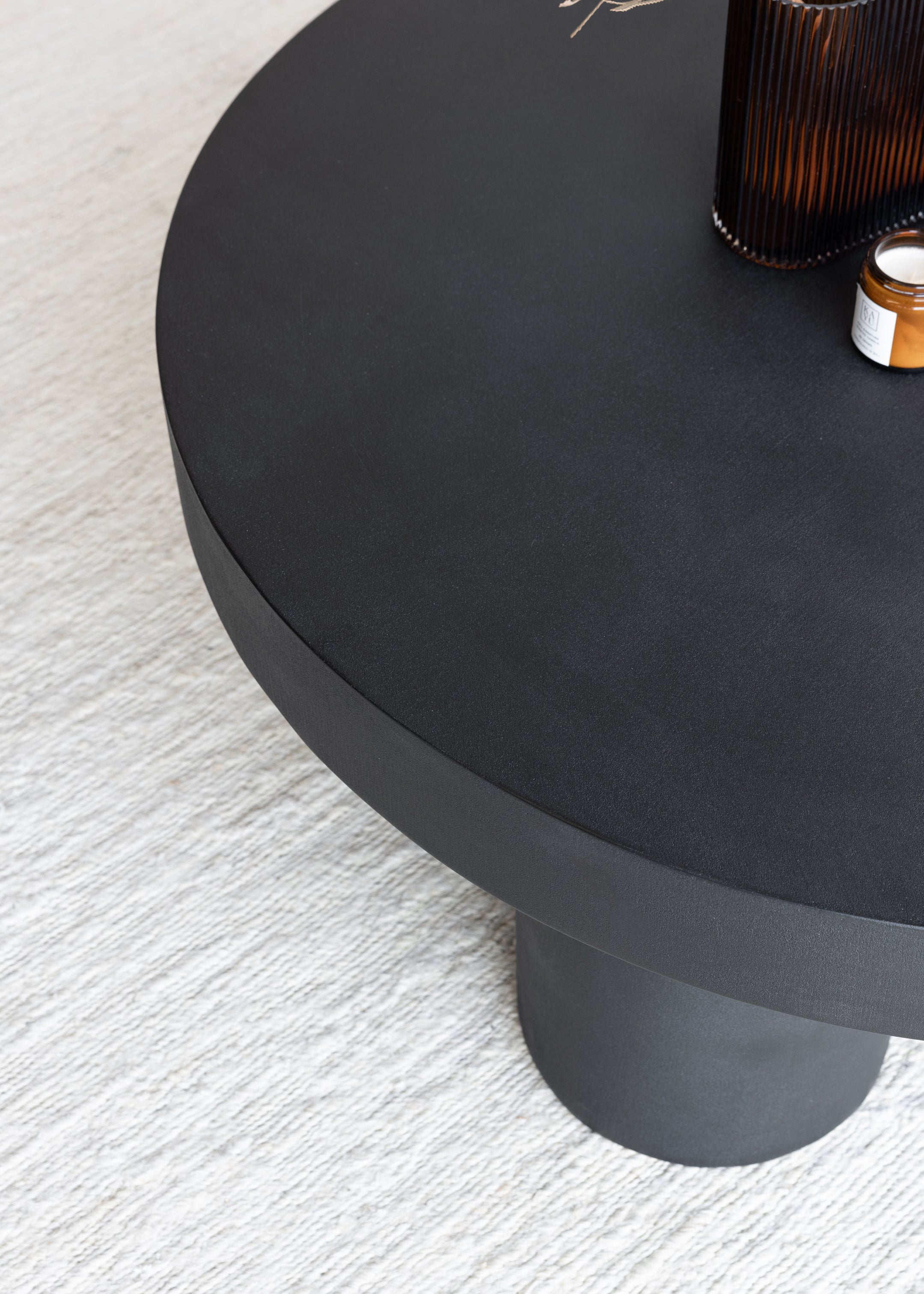 Cairo Concrete Coffee Table / Black
