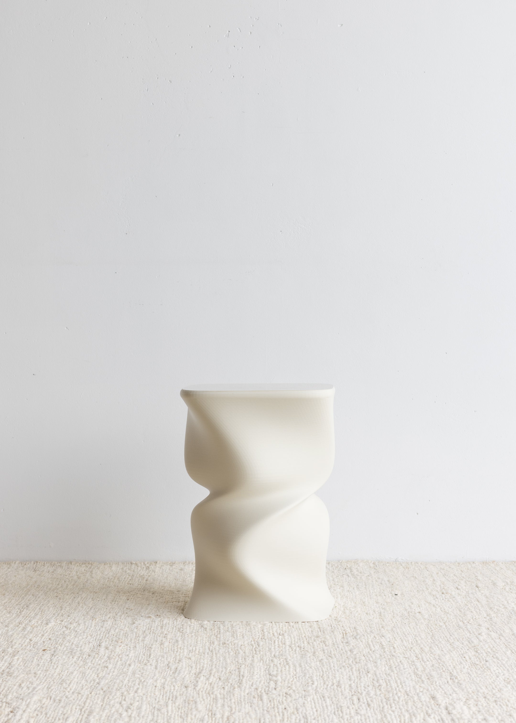 Twist Side Table / Eggshell