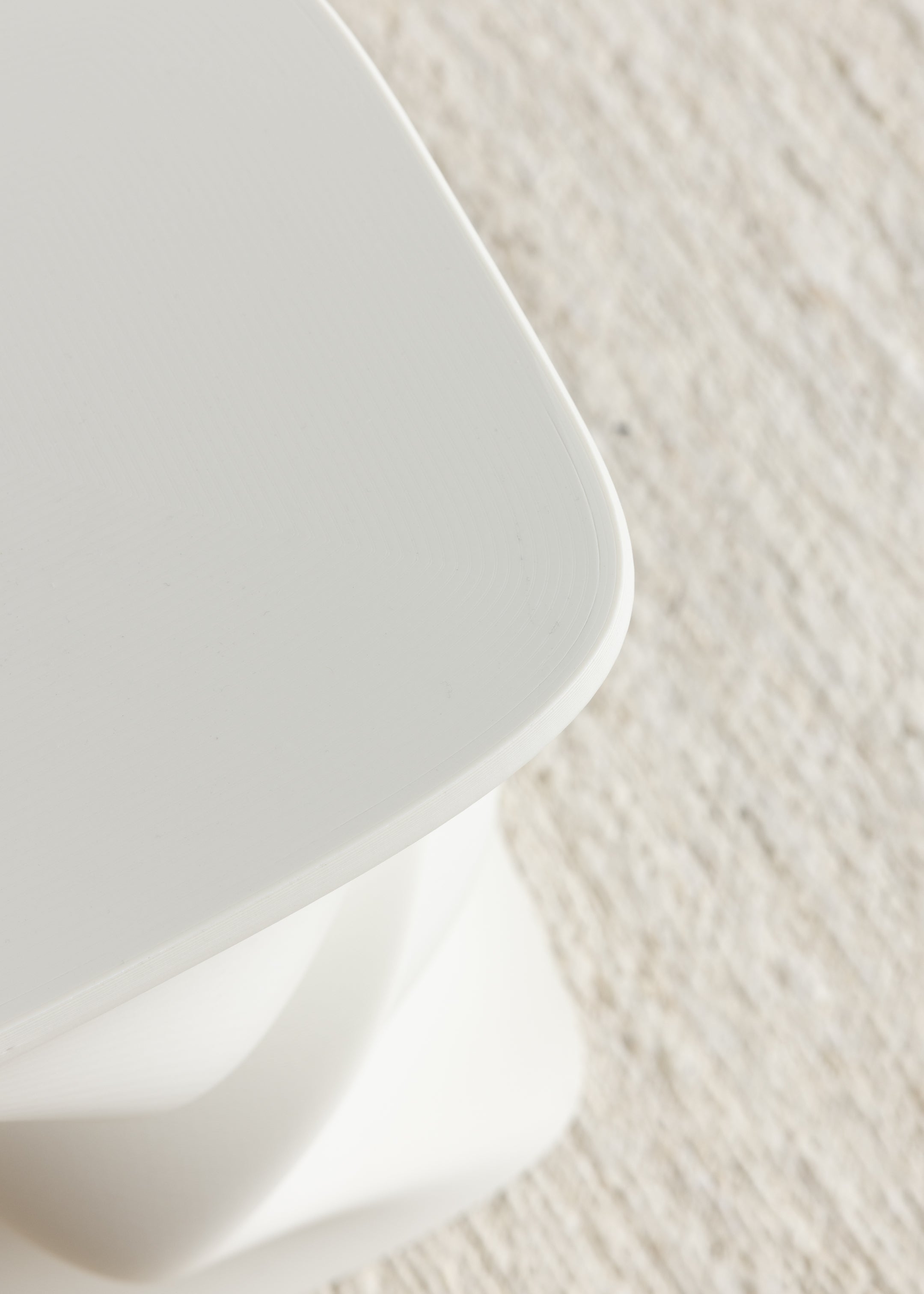 Twist Side Table / Eggshell