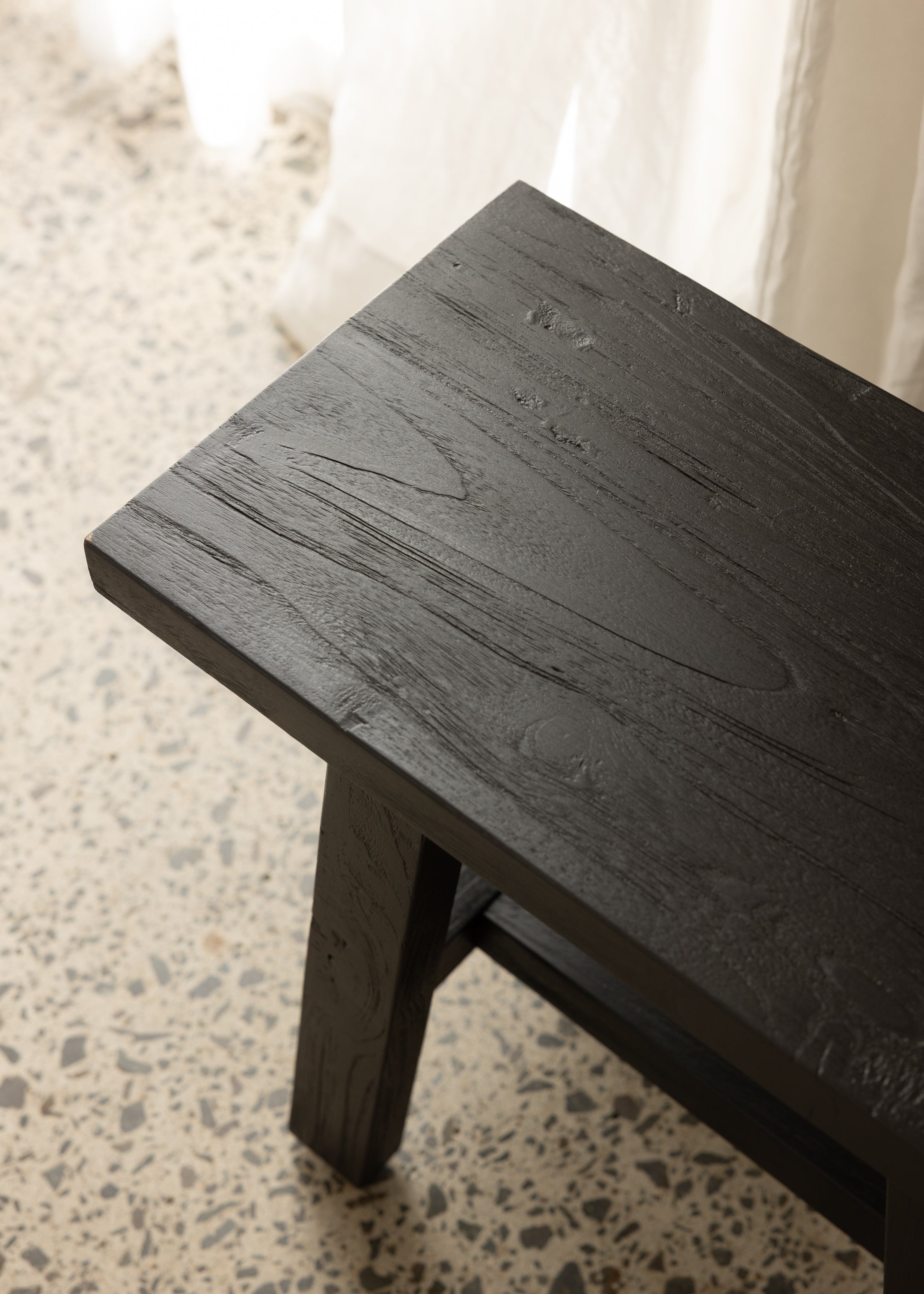 Jordy Teak Bench / Black