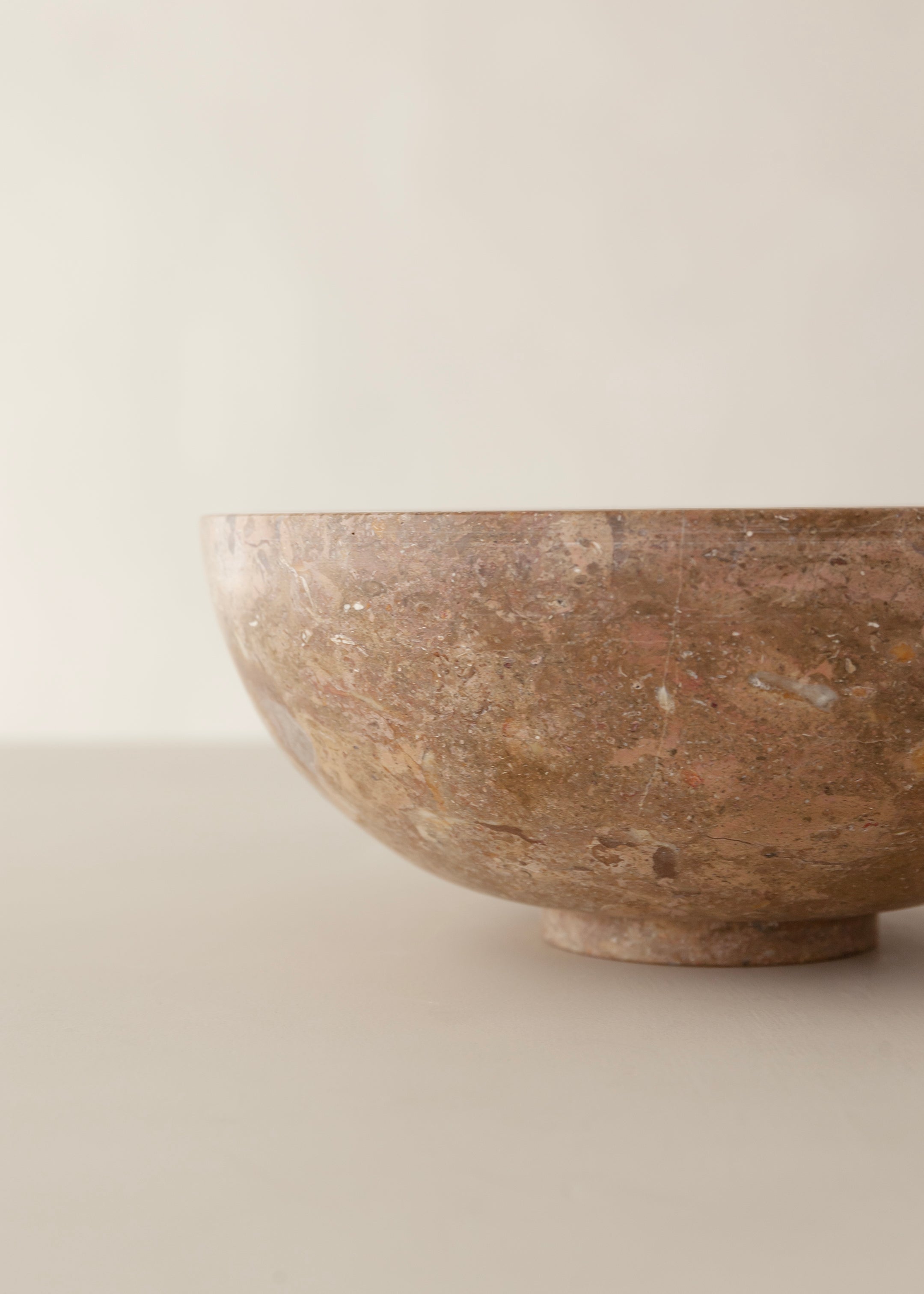 Koji Marble Bowl / Pink Taupe