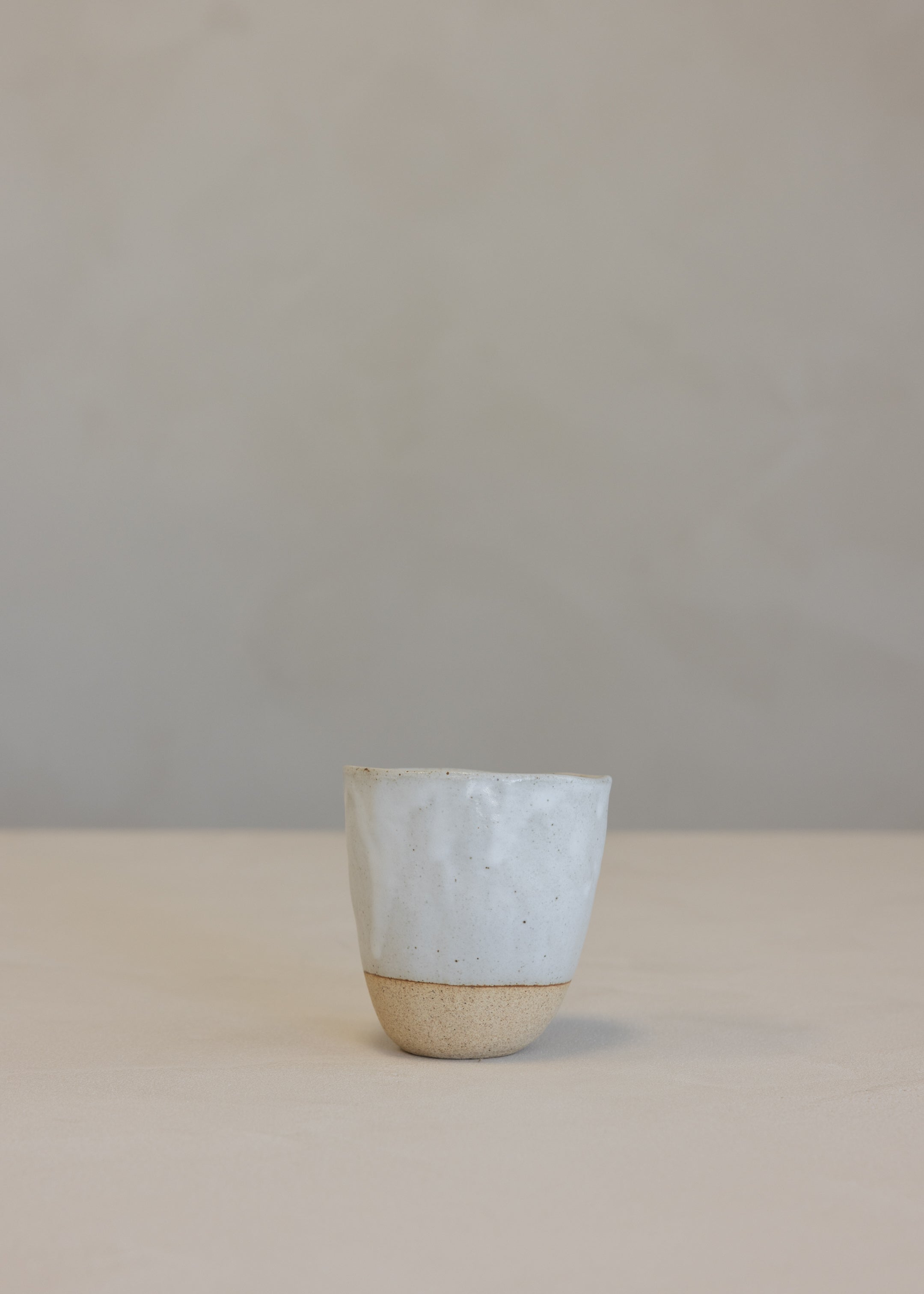 Large Organic Cup / White