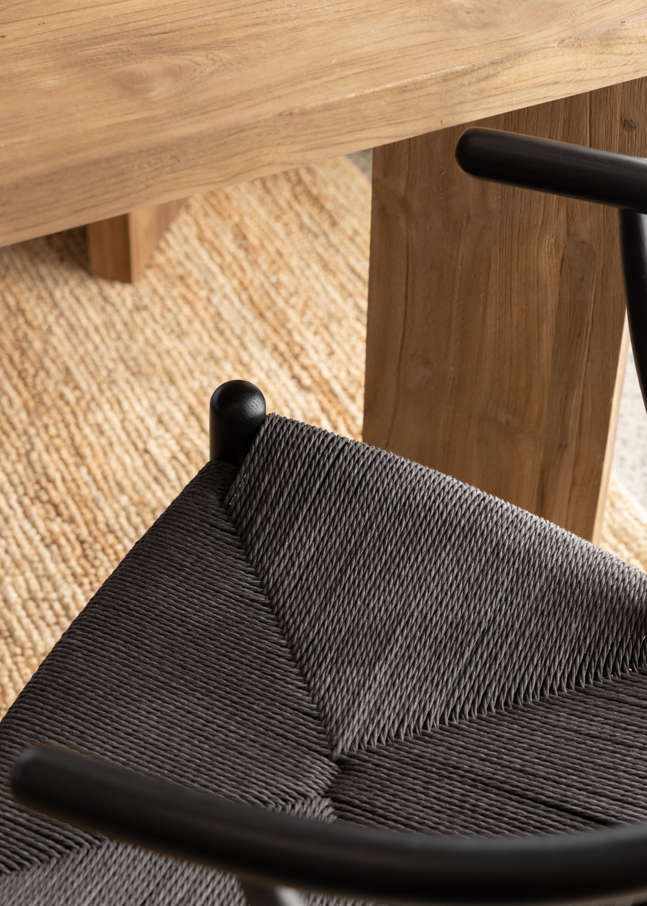 Wishbone Rope Chair / Black