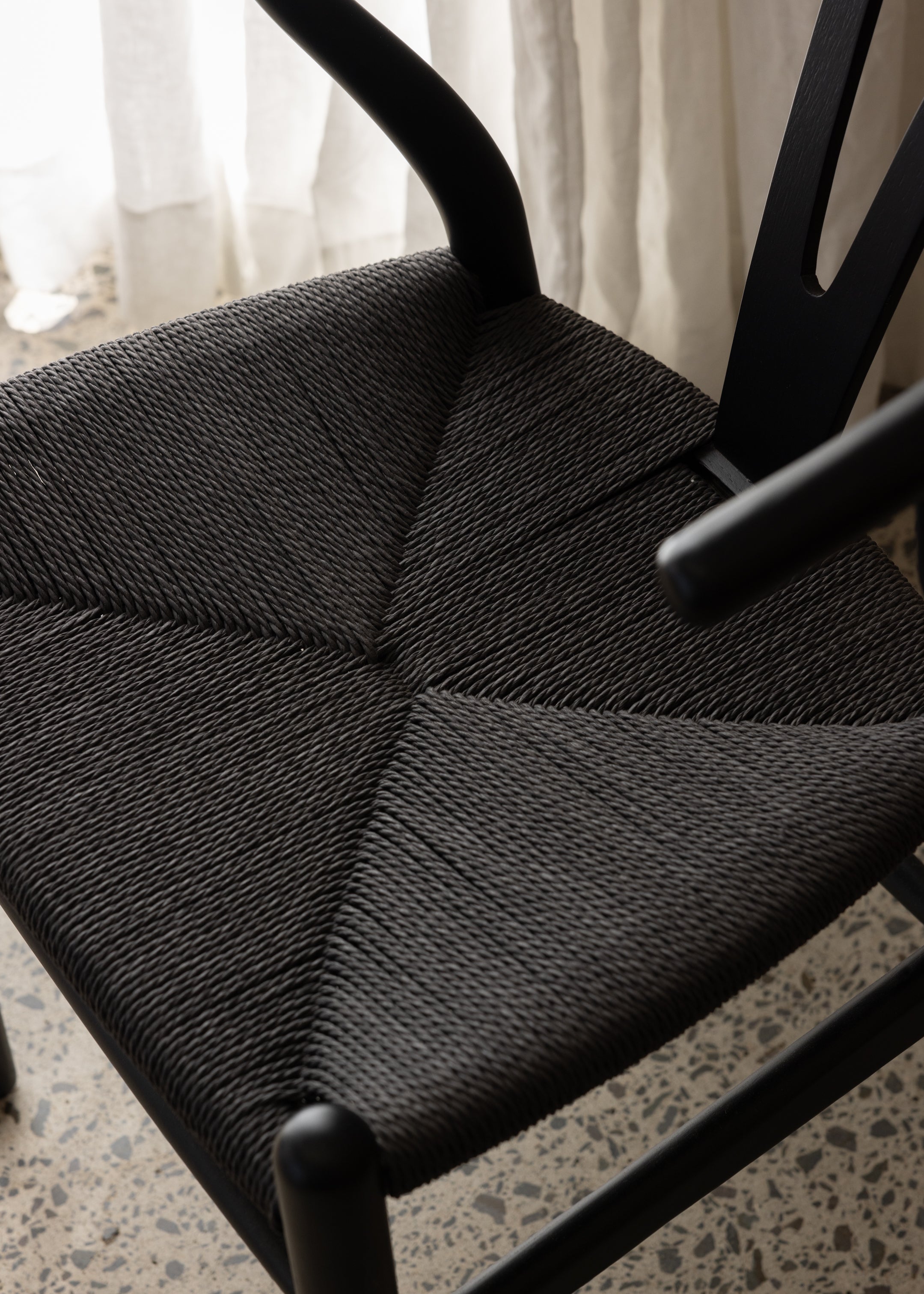 Wishbone Rope Chair / Black