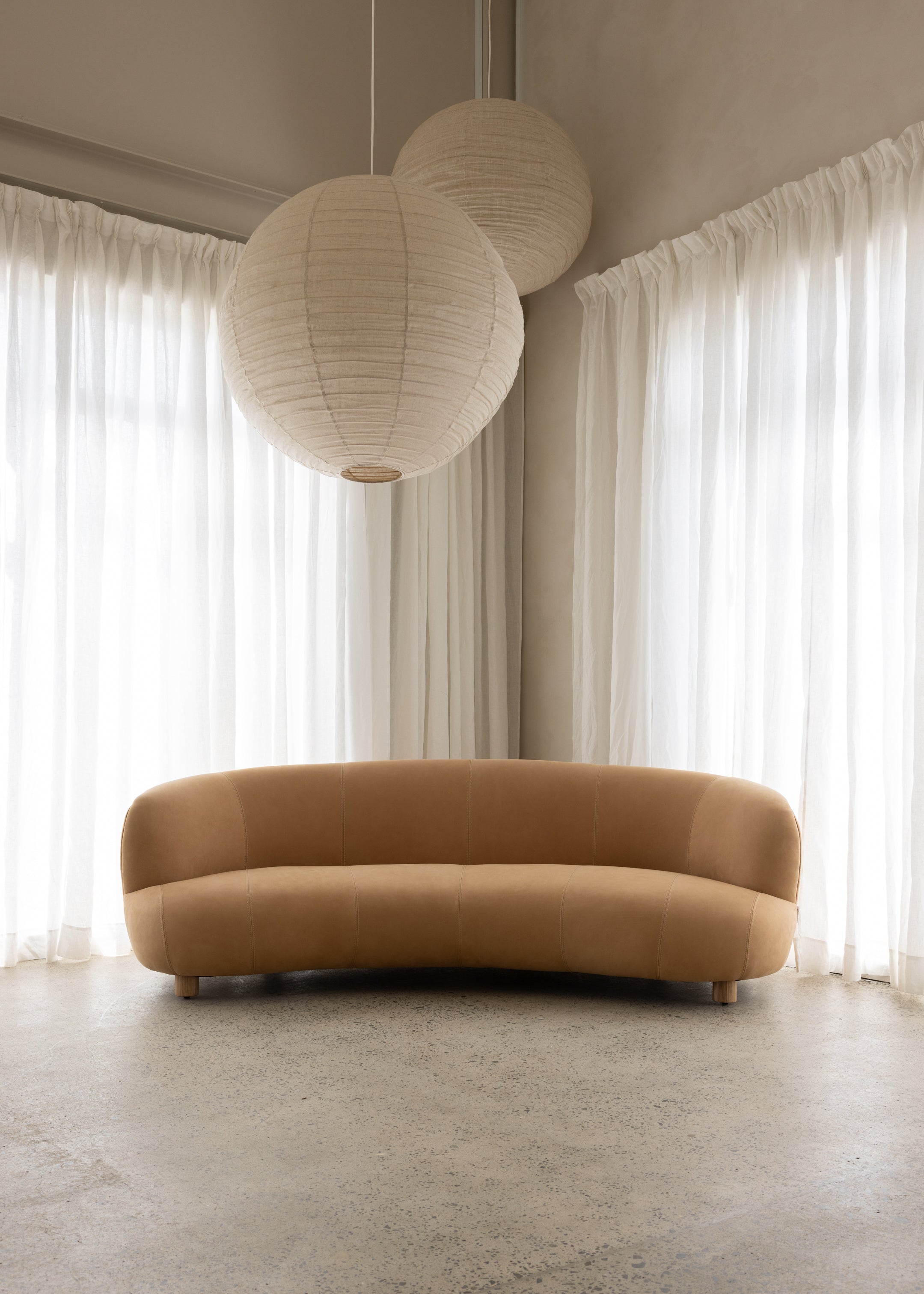 Tribecca Sofa 3 Seat / Leather / Latte