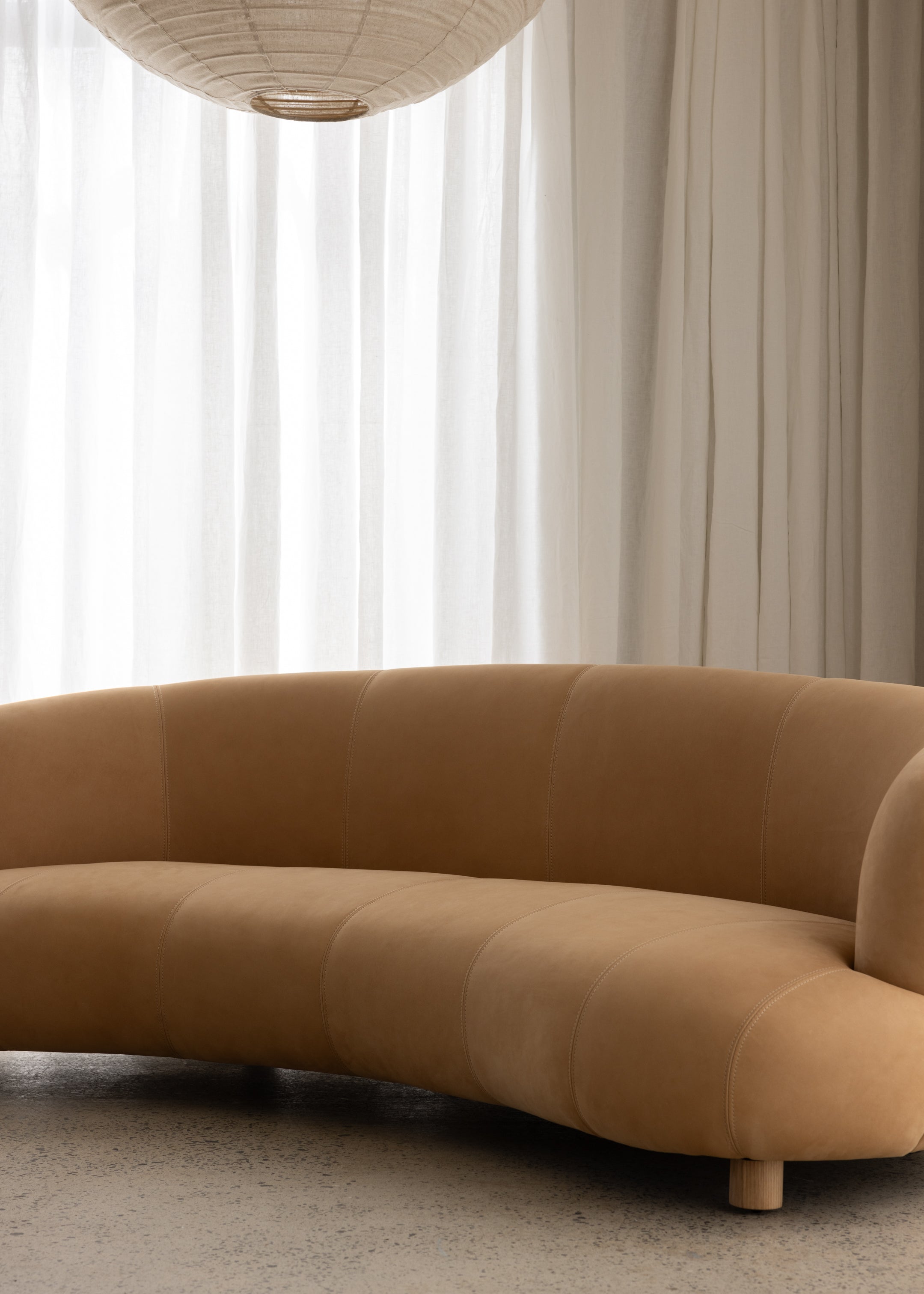 Tribecca Sofa 3 Seat / Leather / Latte