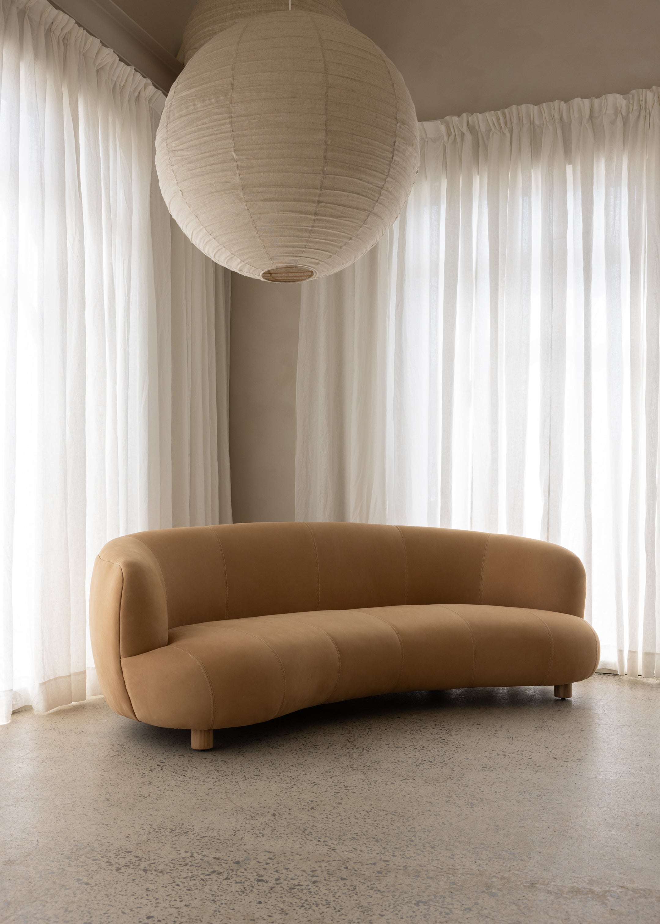 Tribecca Sofa 3 Seat / Leather / Latte