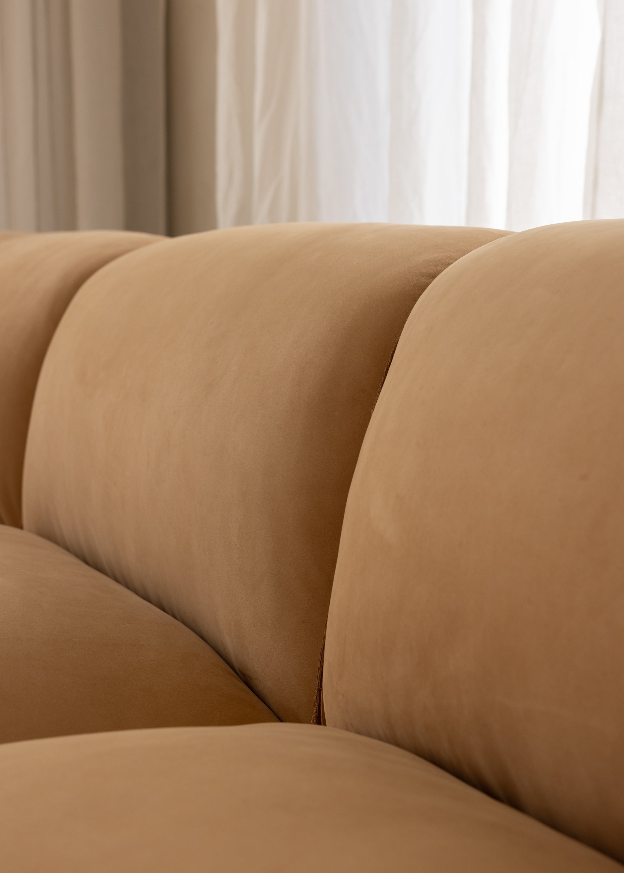 Brownsville Modular Corner Sofa / Leather / Latte