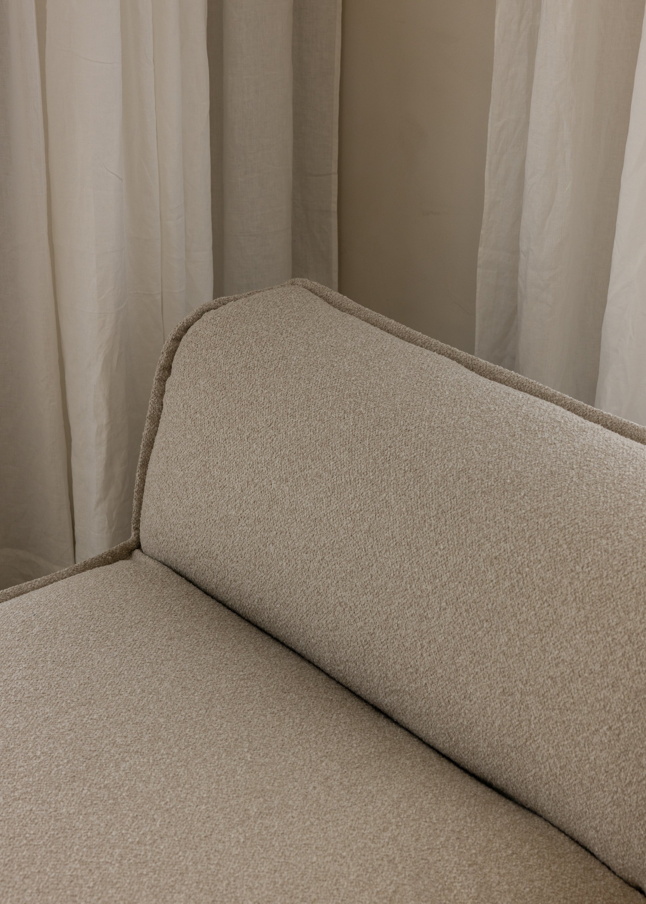 Brownsville L Sofa Right / Boucle / Natural