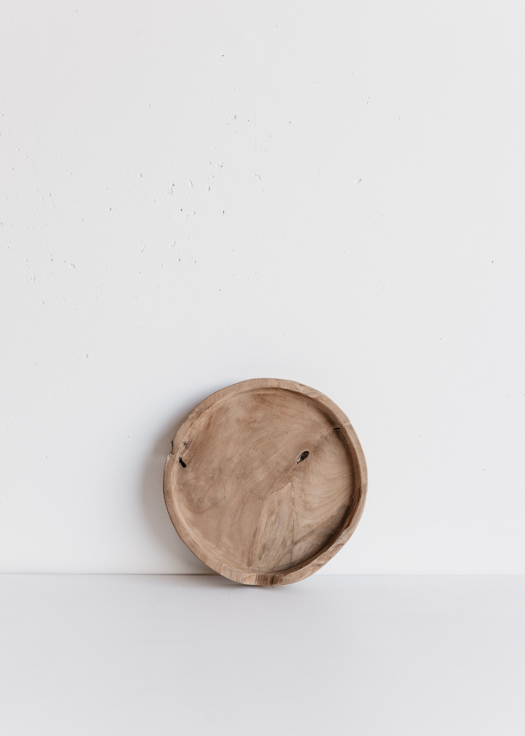 Rustic Round Wooden Tray / Small
