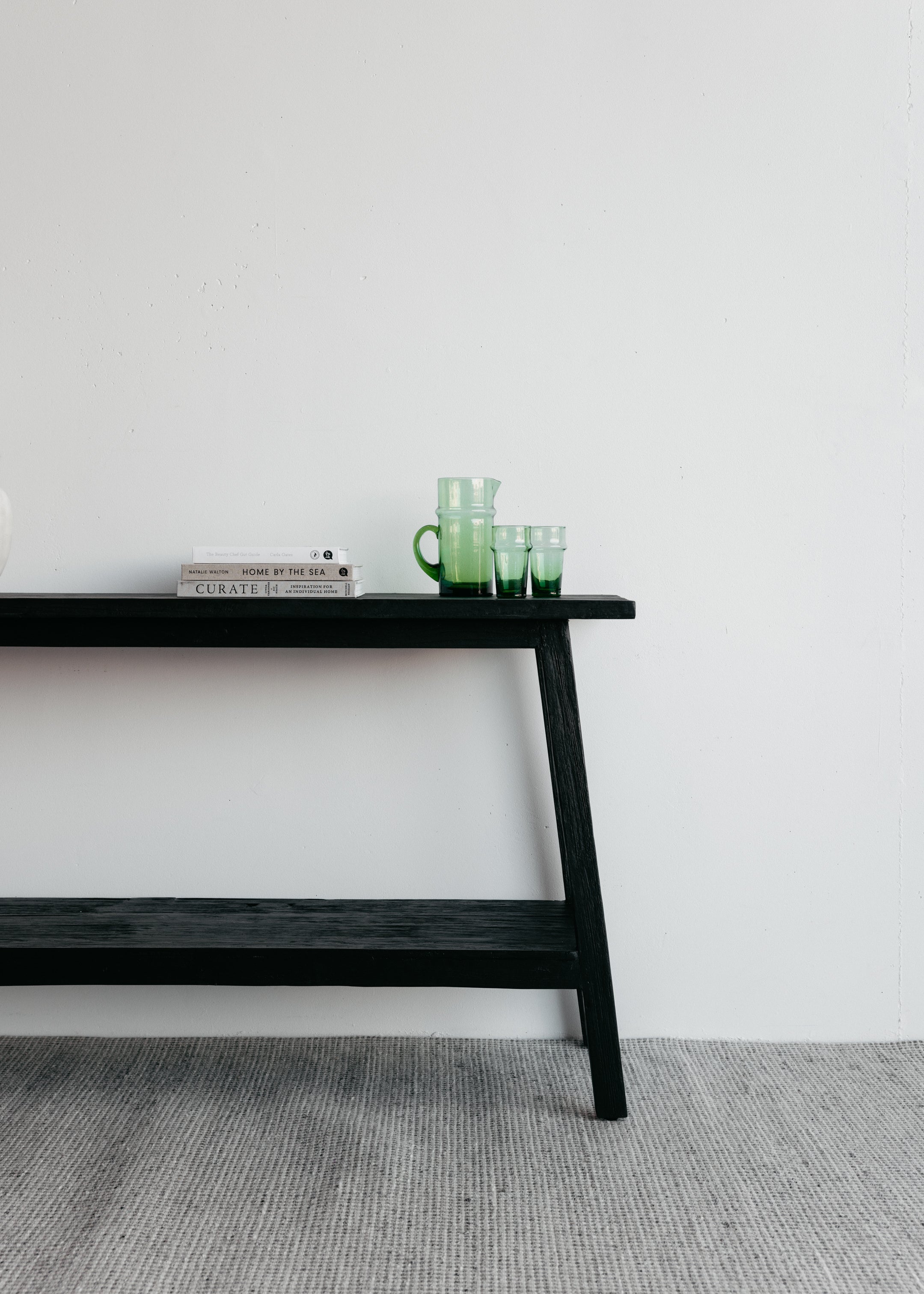 Sara Teak Console 150cm / Black