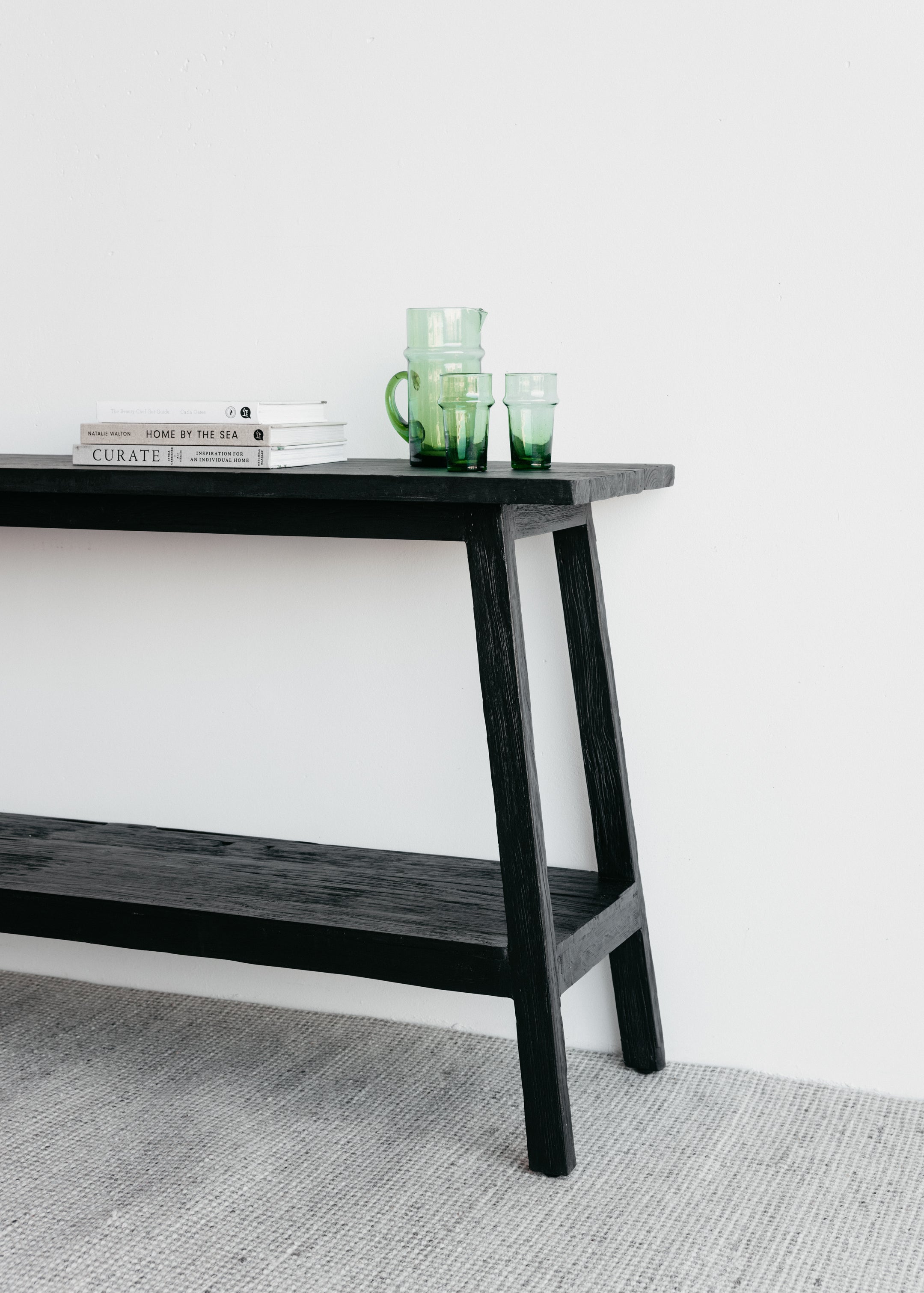 Sara Teak Console 150cm / Black