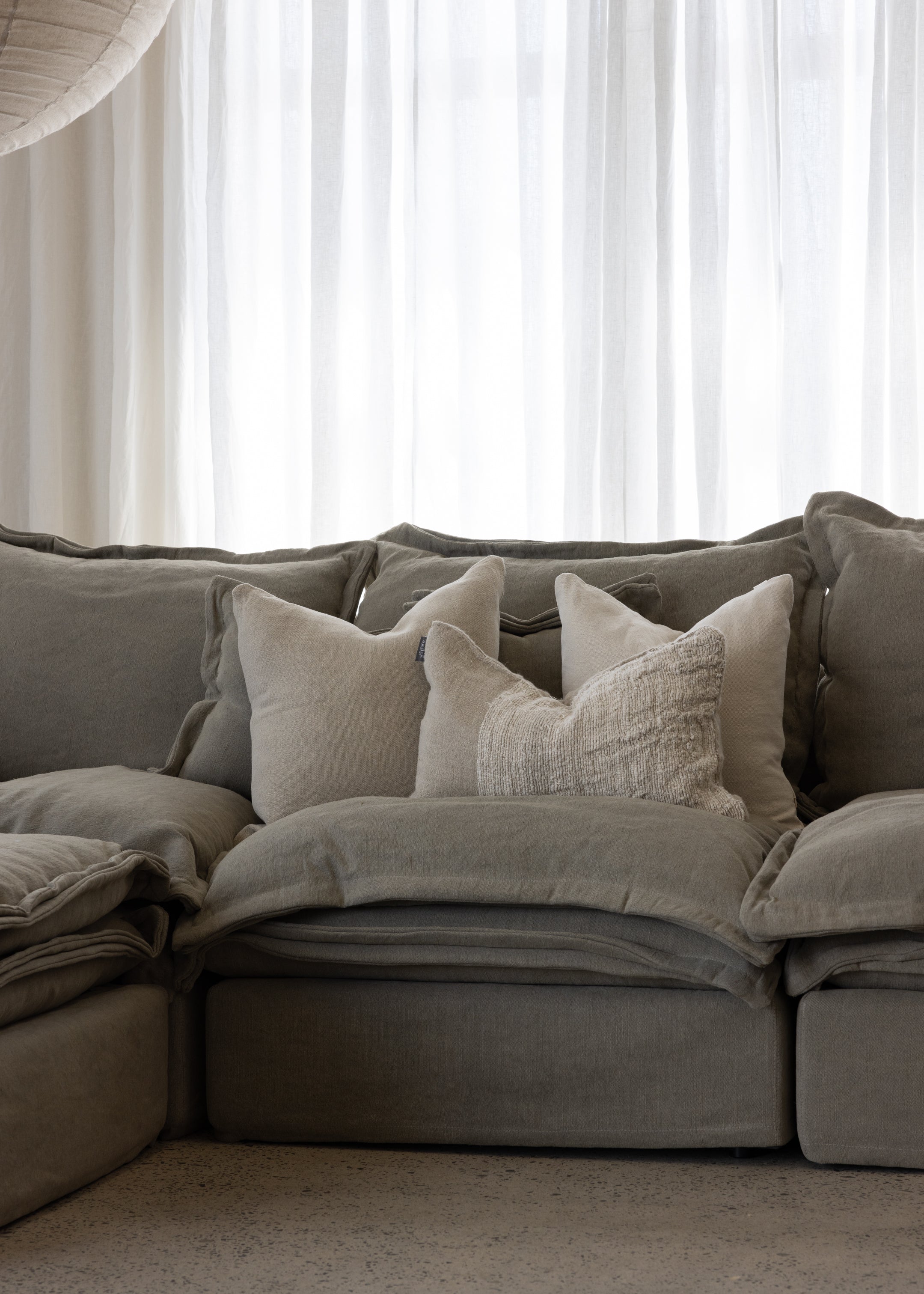 Mia Modular Jute Sofa / Flax