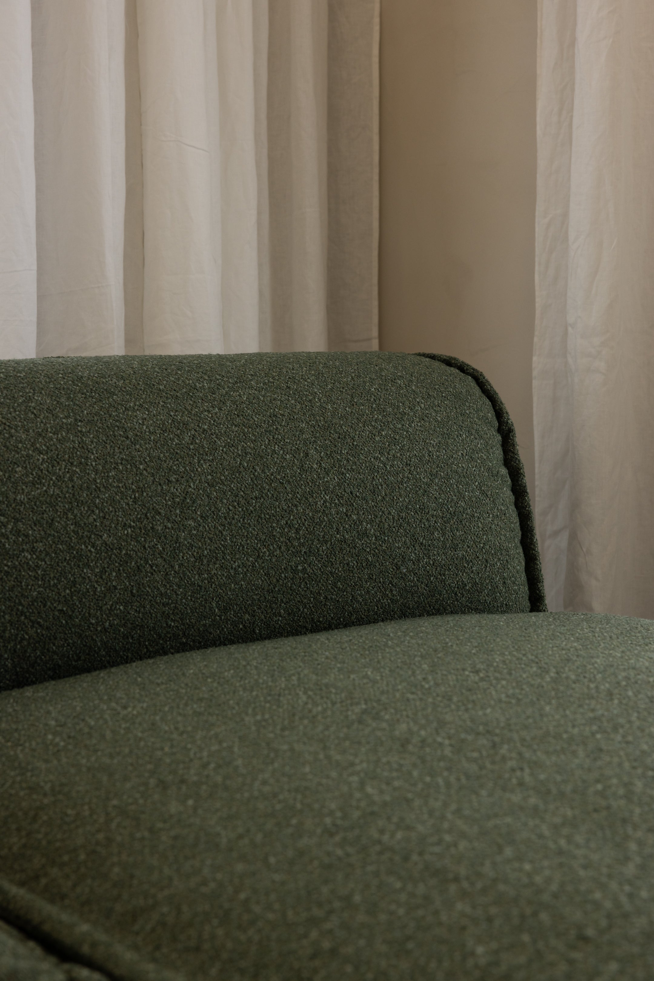 Brownsville L Sofa Right / Boucle / Green