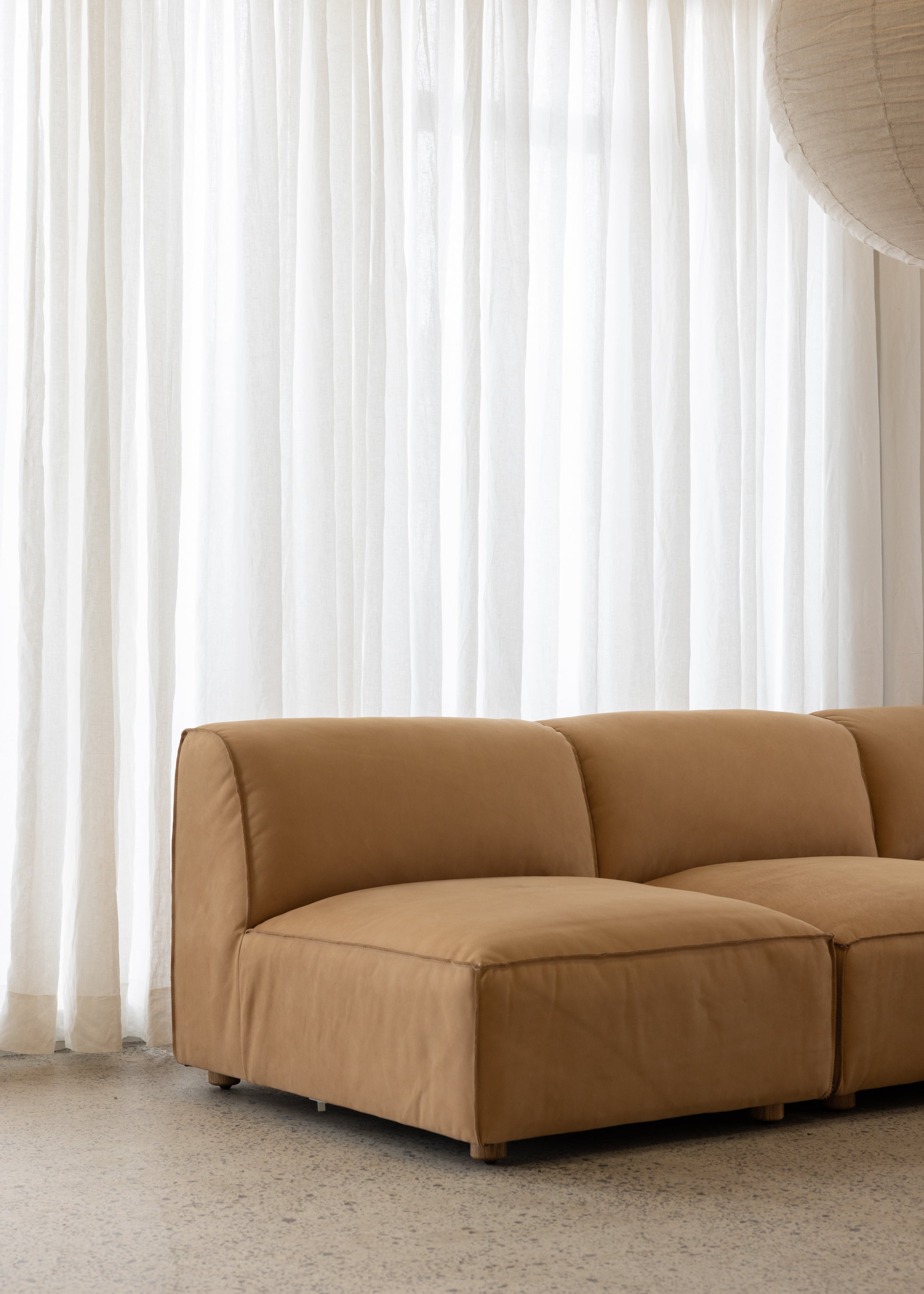 Brownsville L Sofa Left / Leather / Latte