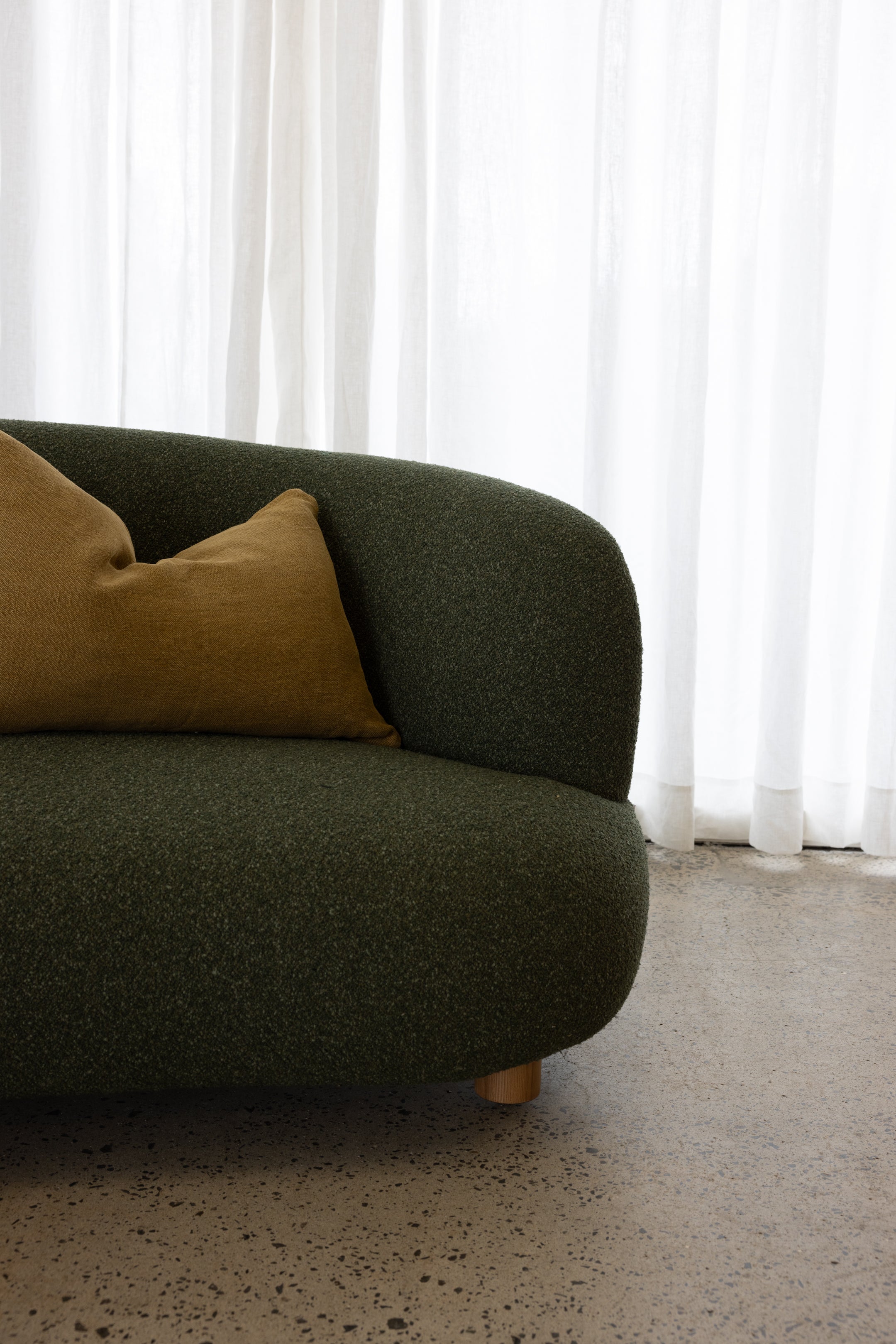 Tribecca Sofa 3 Seat / Boucle / Green