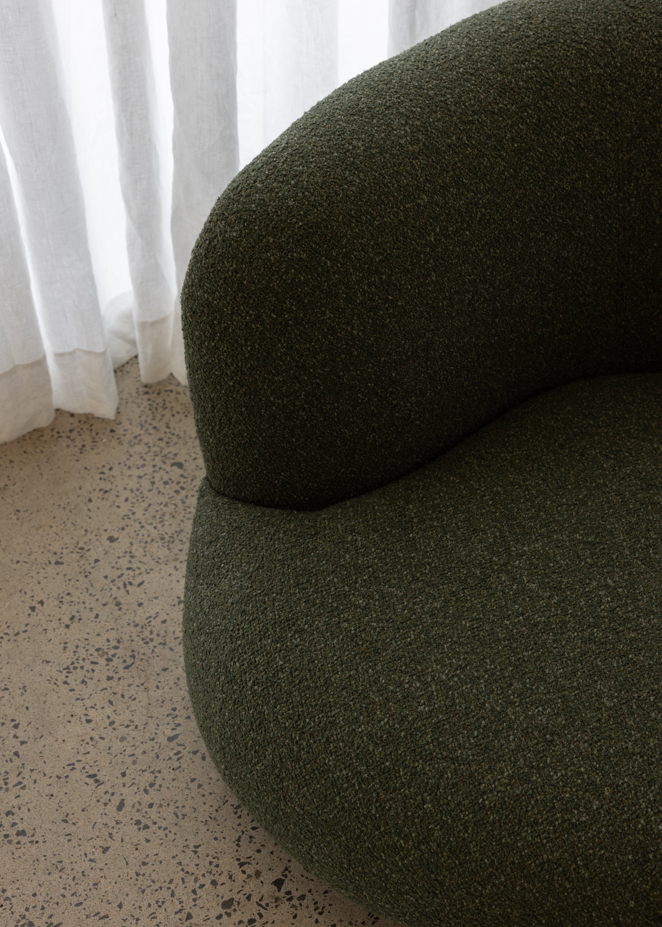 Tribecca Sofa 3 Seat / Boucle / Green