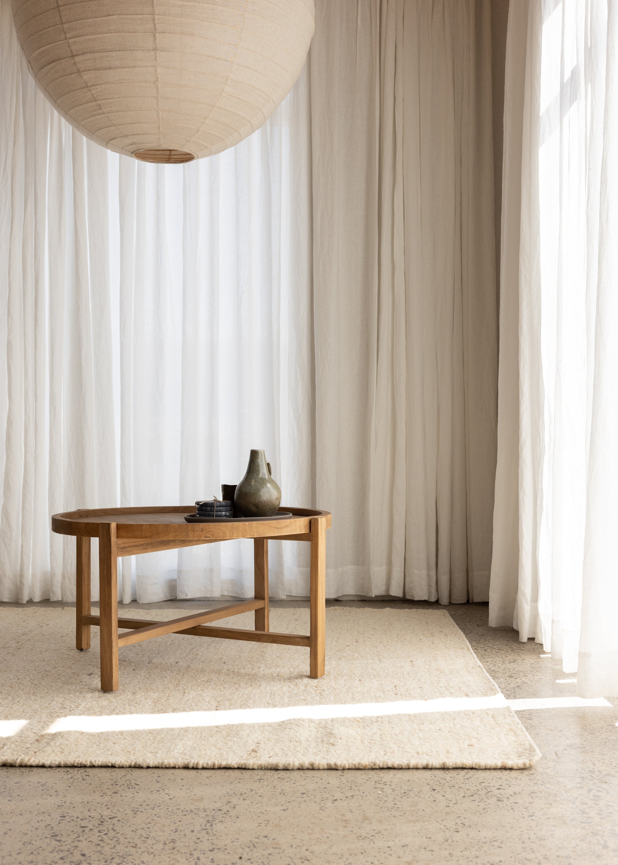 Birch Rug / White-Natural / 2m x 3m