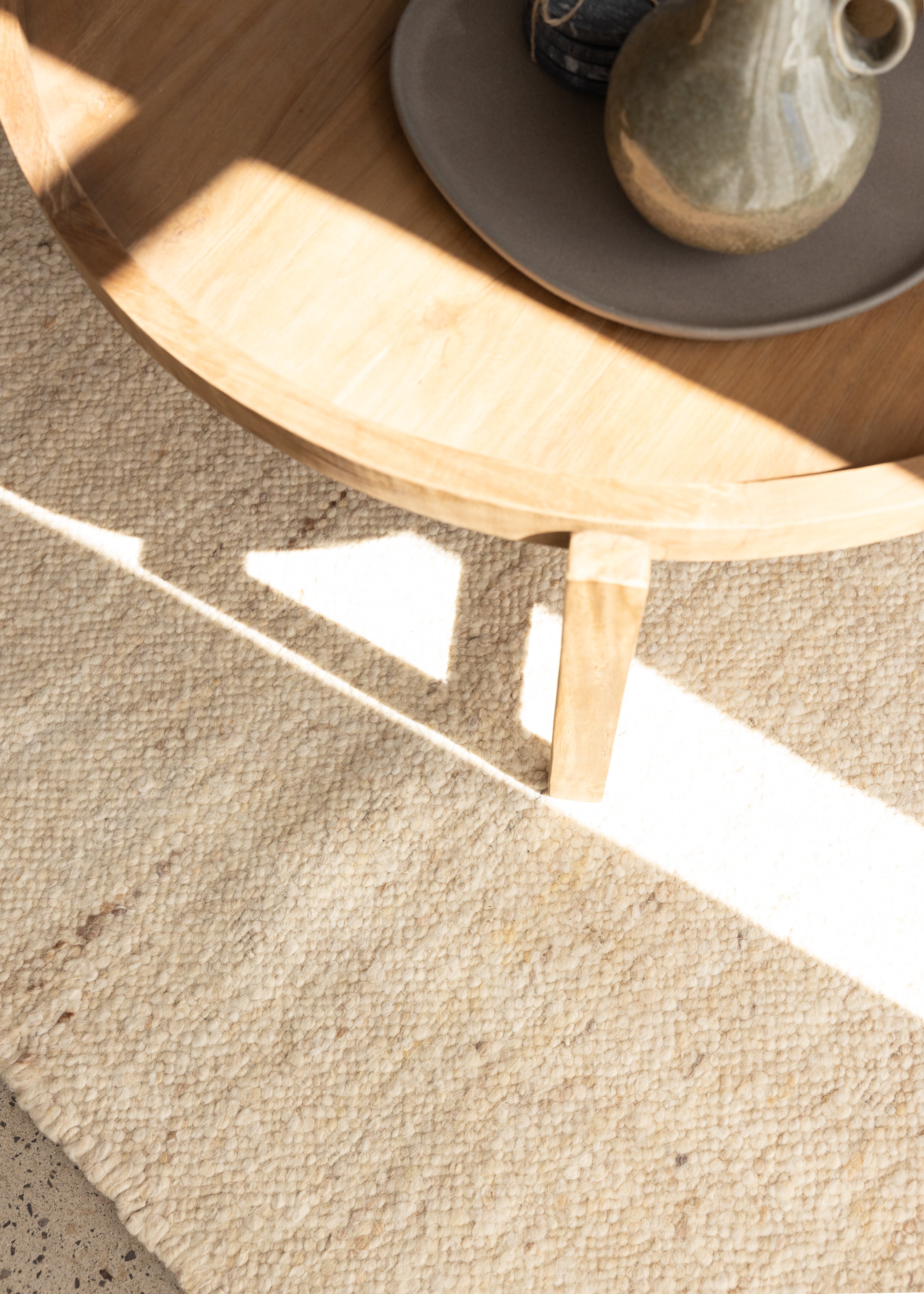 Birch Rug / White-Natural / 2m x 3m