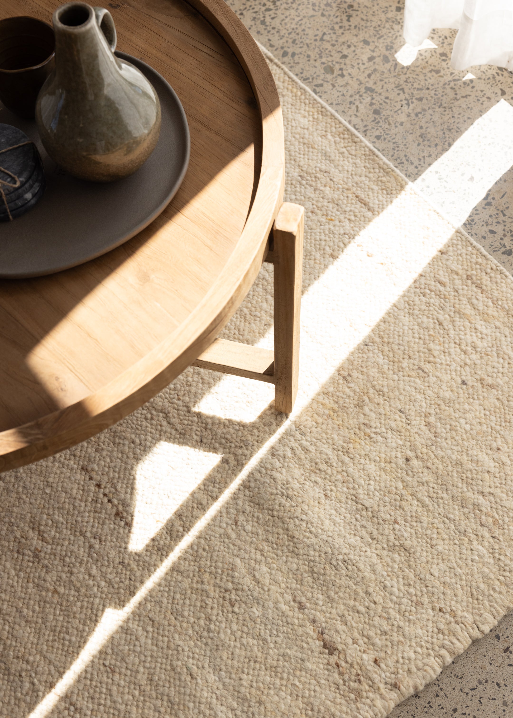 Birch Rug / White-Natural / 2m x 3m