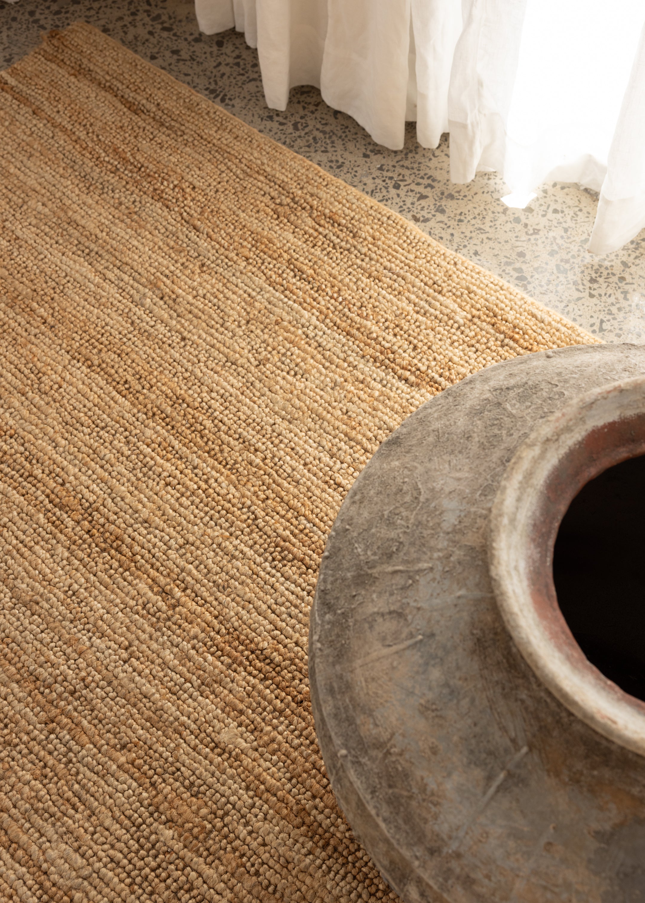 Papeete Jute Floor Rug 200cm x 300cm / Natural