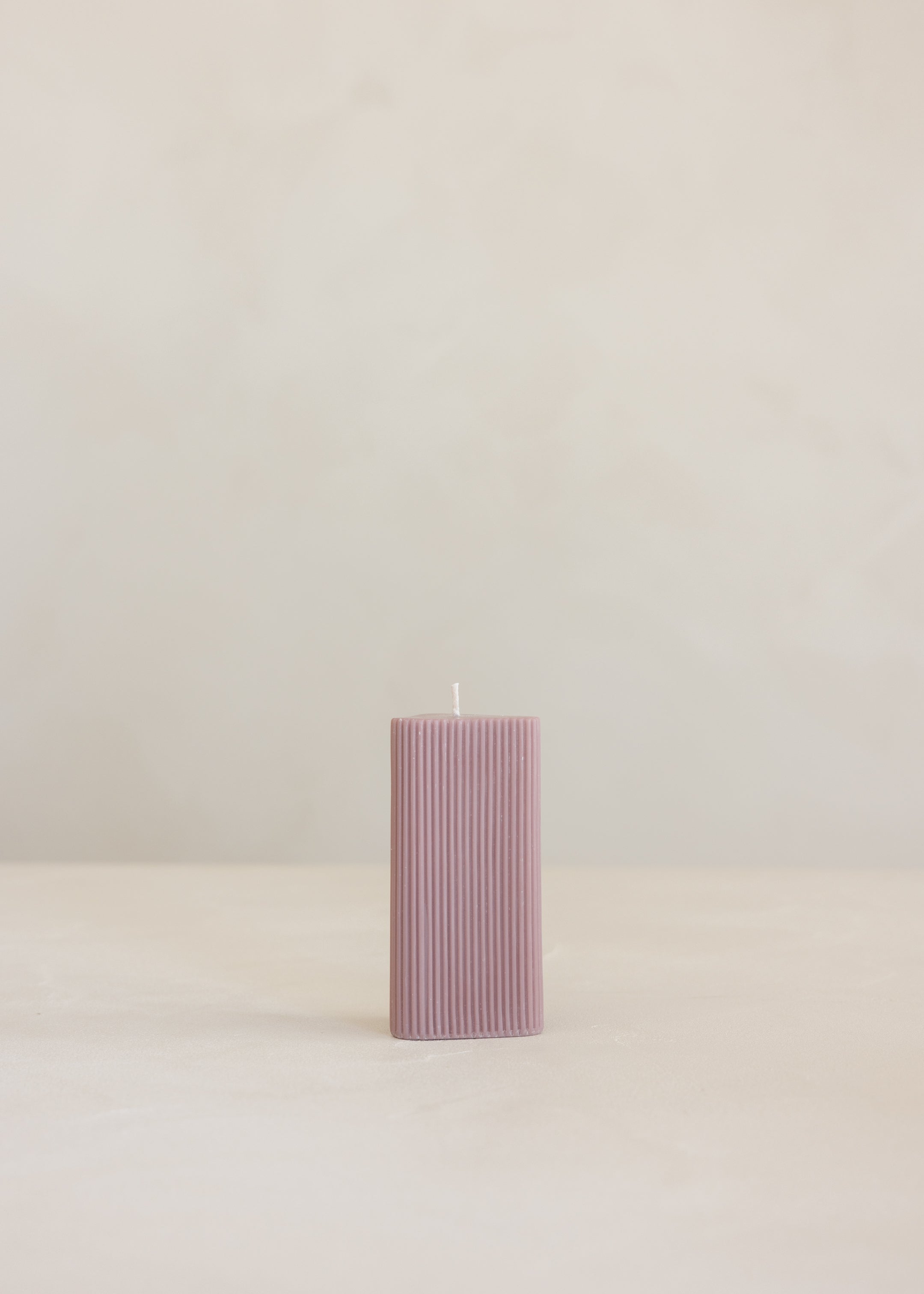 Helix Pillar Candle / Old Rose