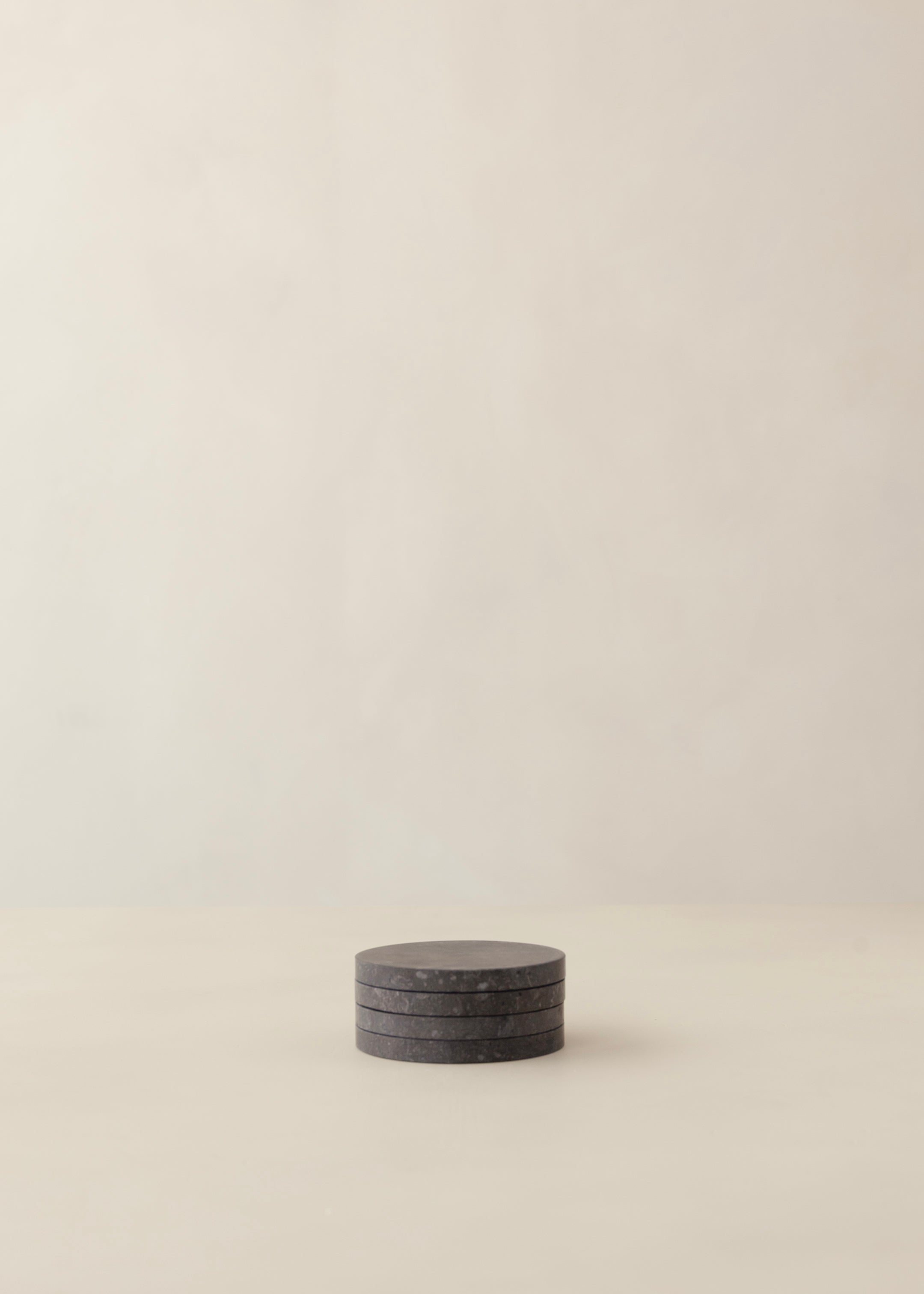 Lima Marble Coaster Set Of 4 / Black