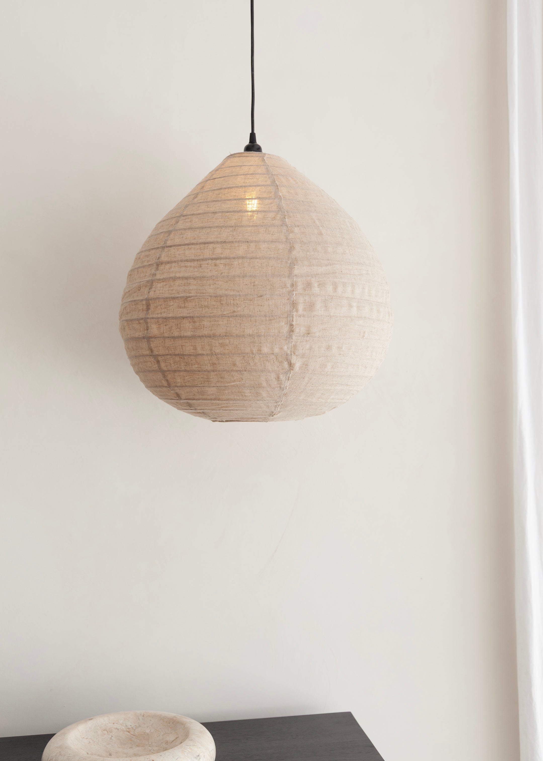 Malam Linen Lantern / Natural