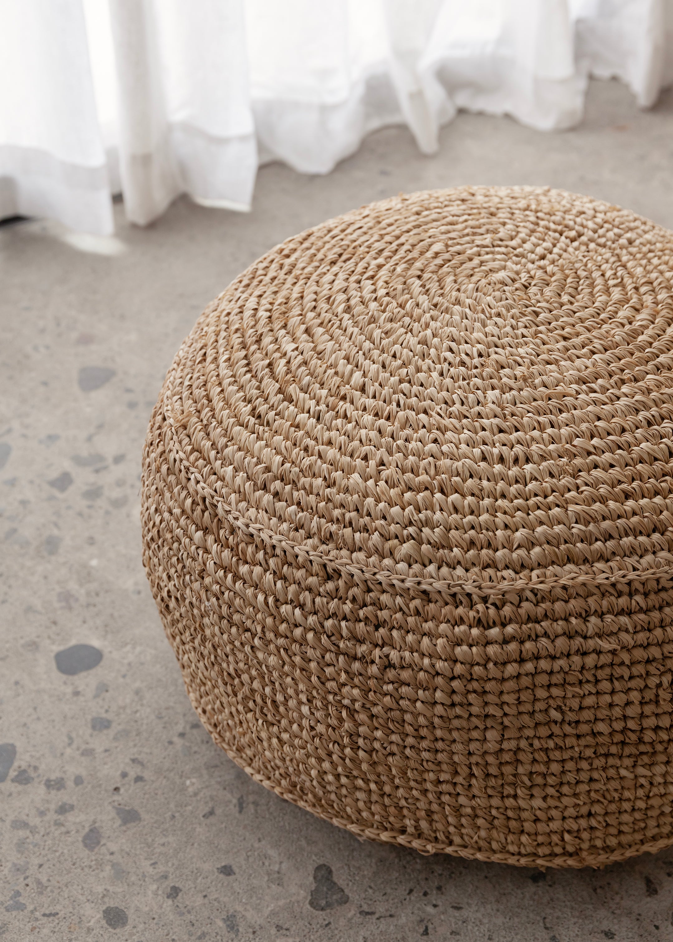 Mila Sisal Pouf / Natural 45cm