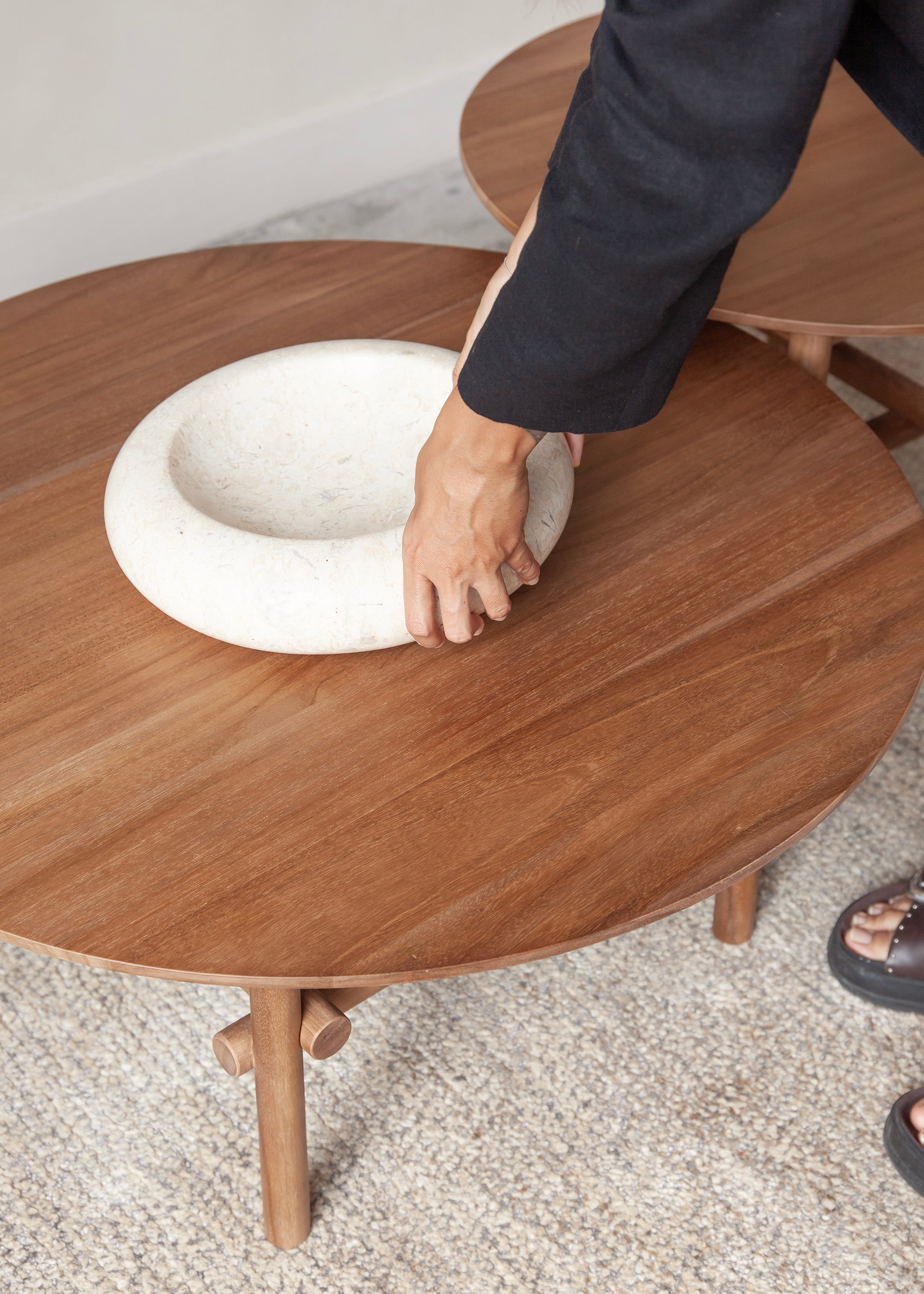 Mika Coffee Table / Dark Teak