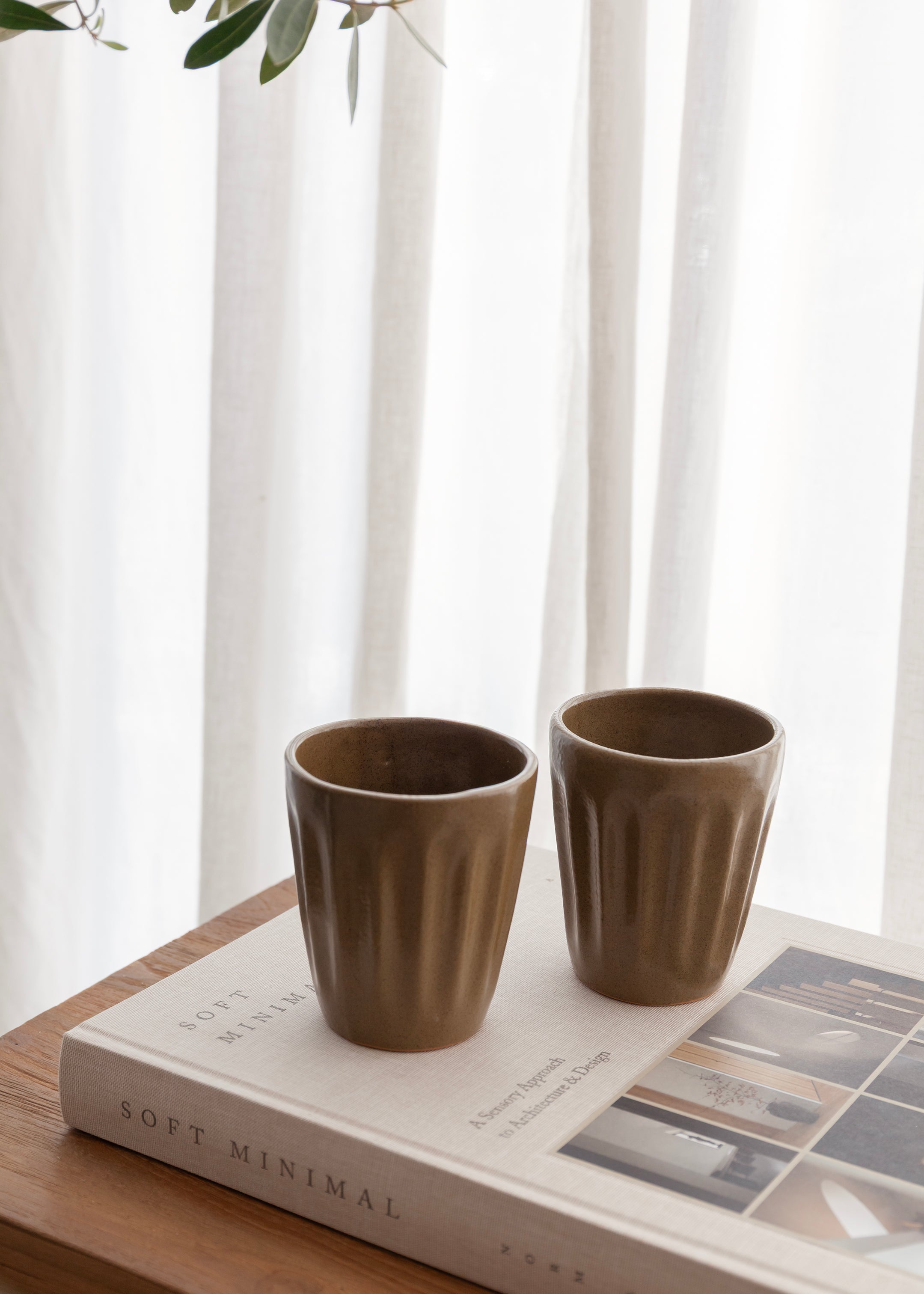 Nila Cup Set of 2 / Olive