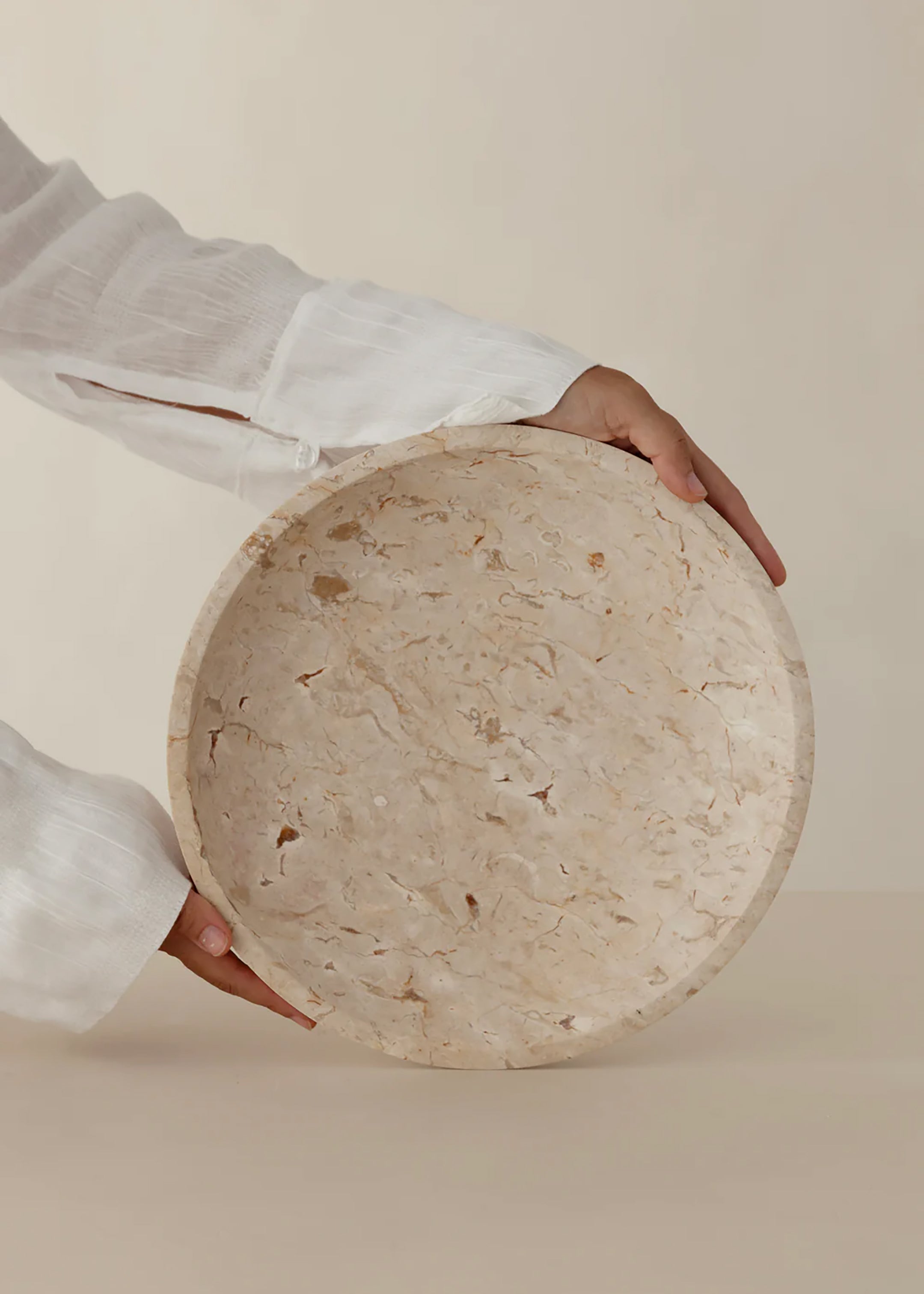 Nuru Marble Bowl / Cream