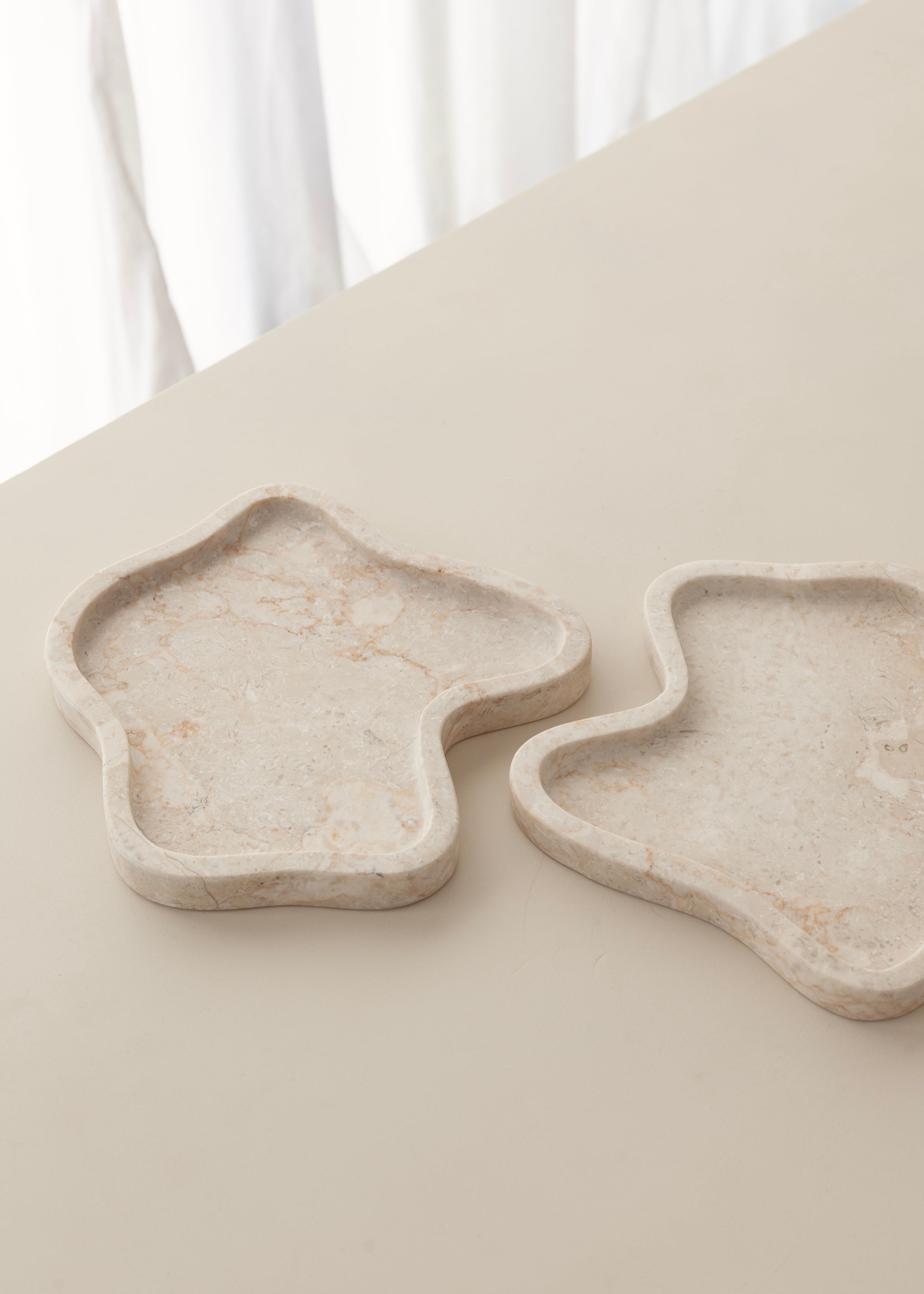 Oda Marble Tray / Cream