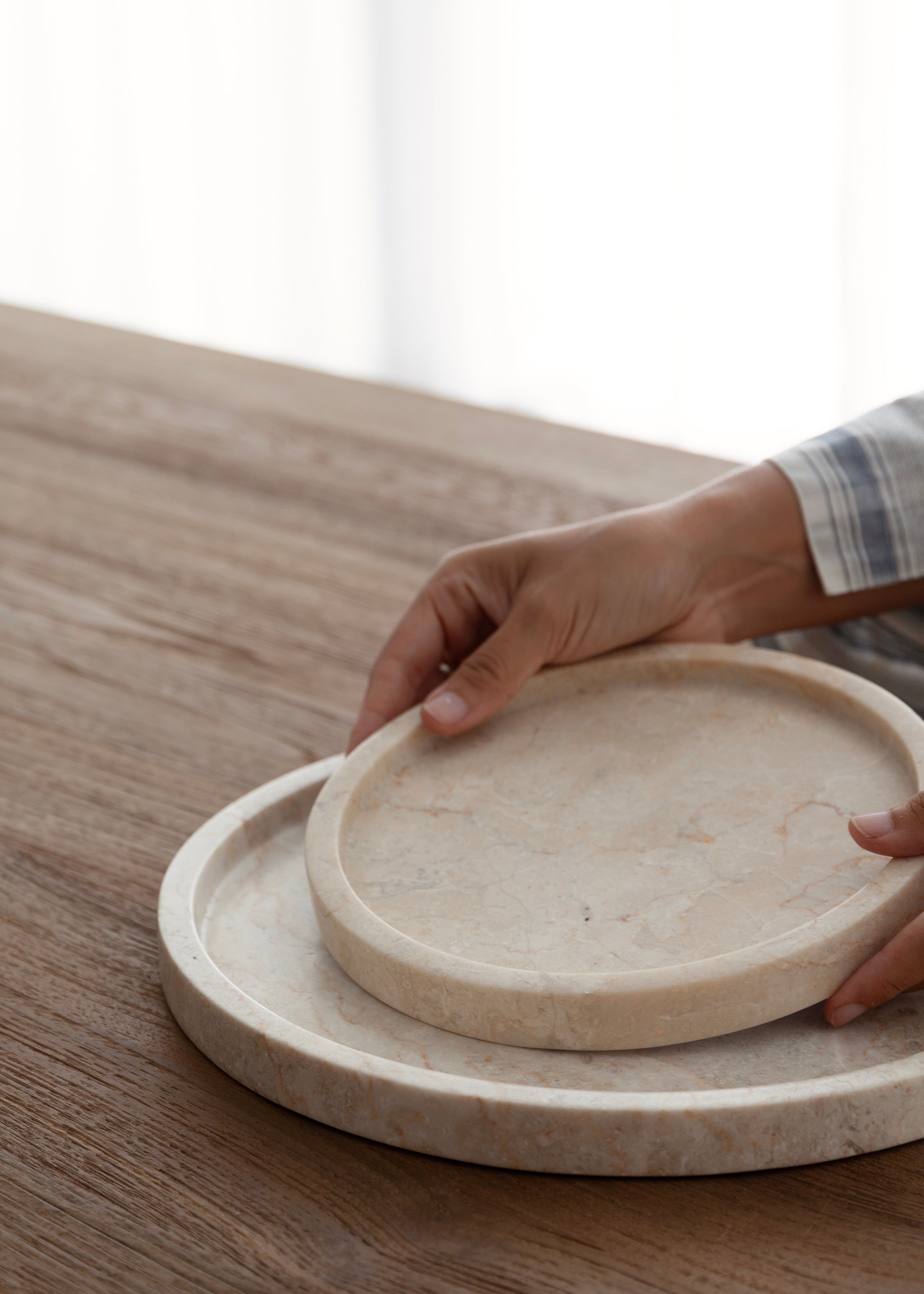 Oro Marble Tray / Cream