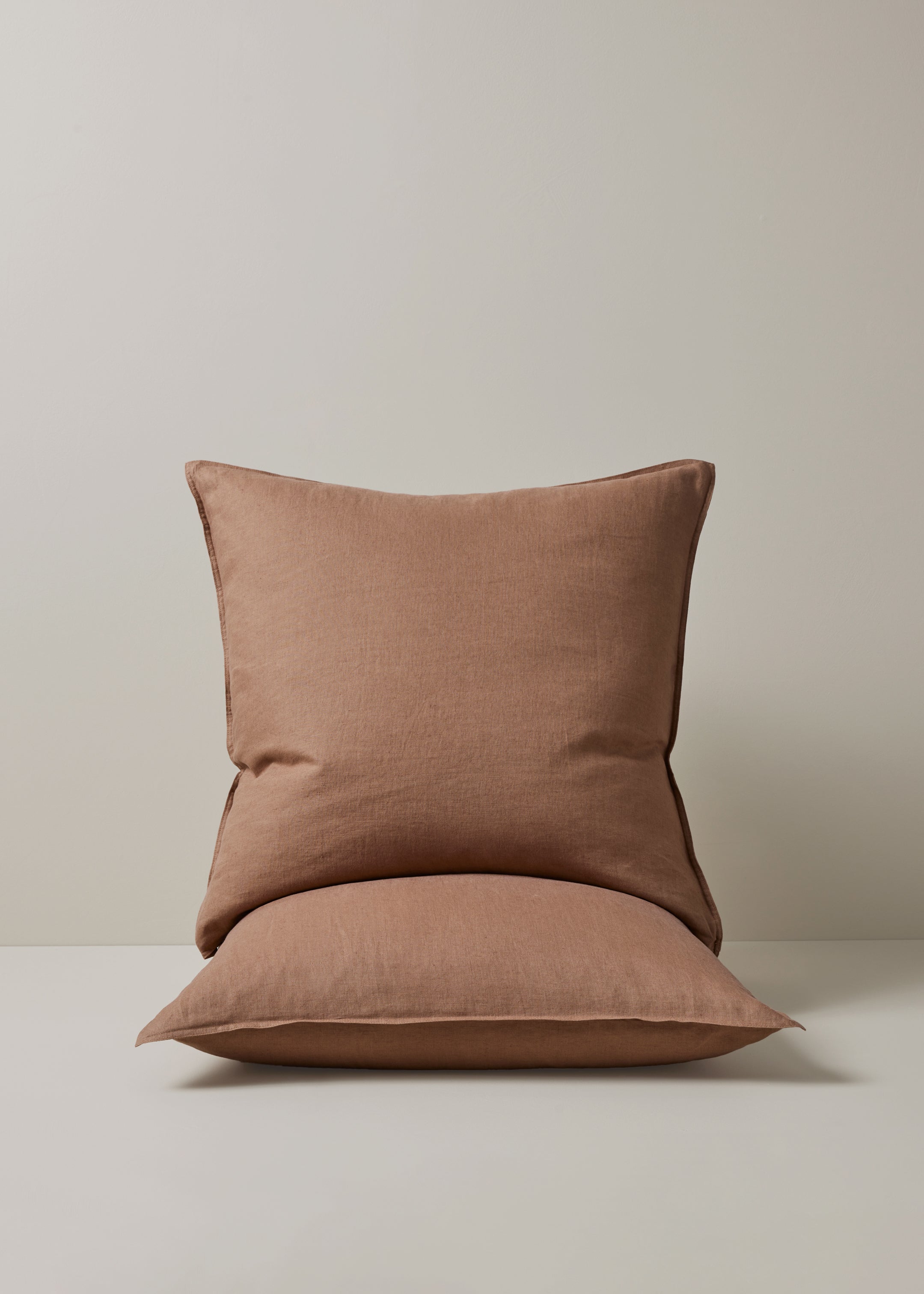 Ravello European Pillowcases / Biscuit