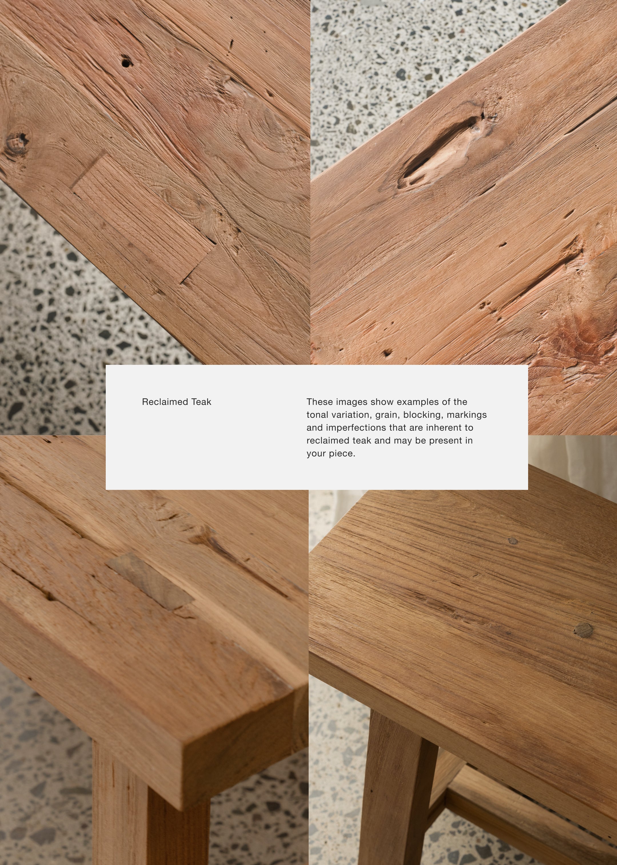 Nias Dining Table / Dark Teak