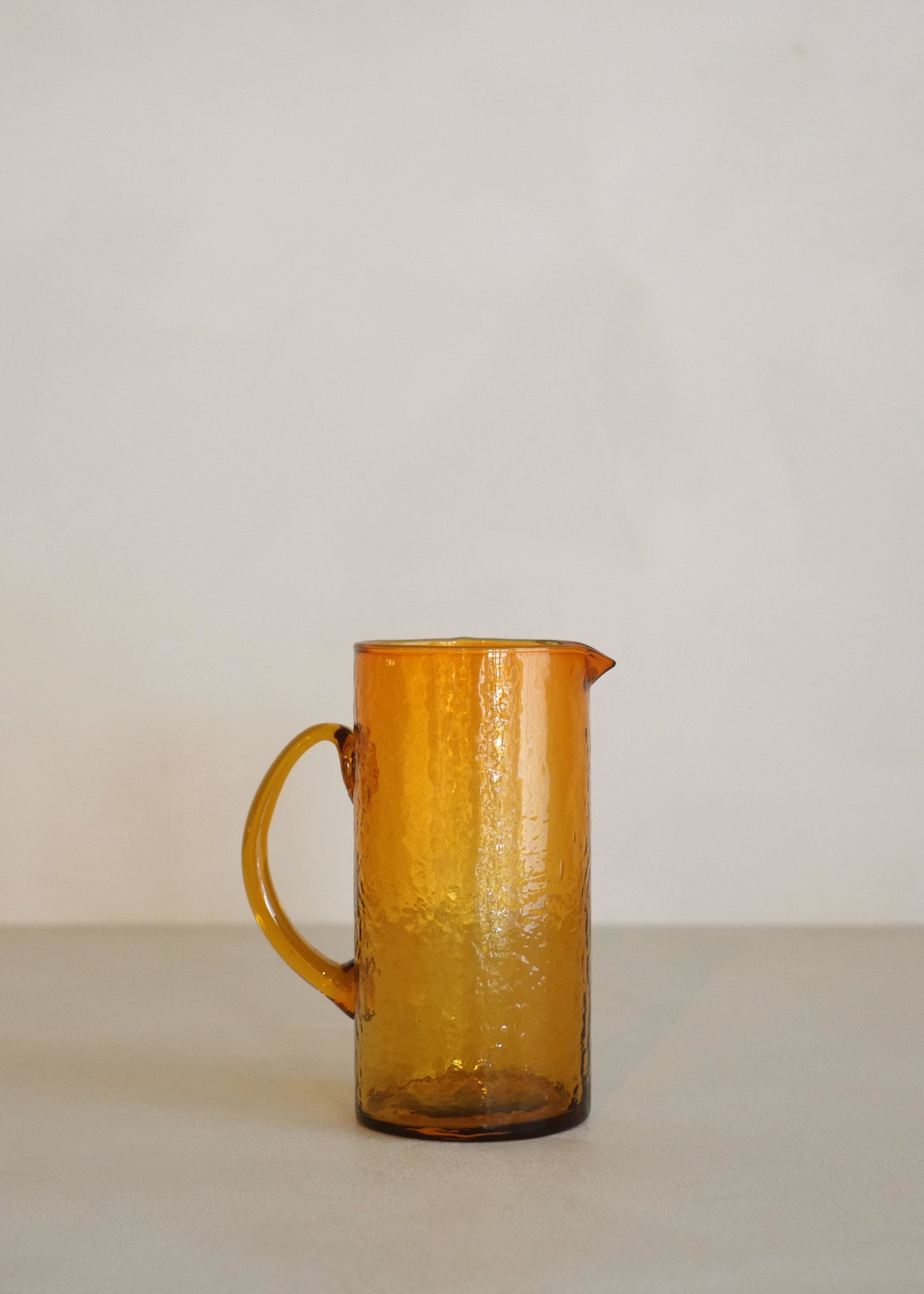 Recycled Glass Jug / Amber