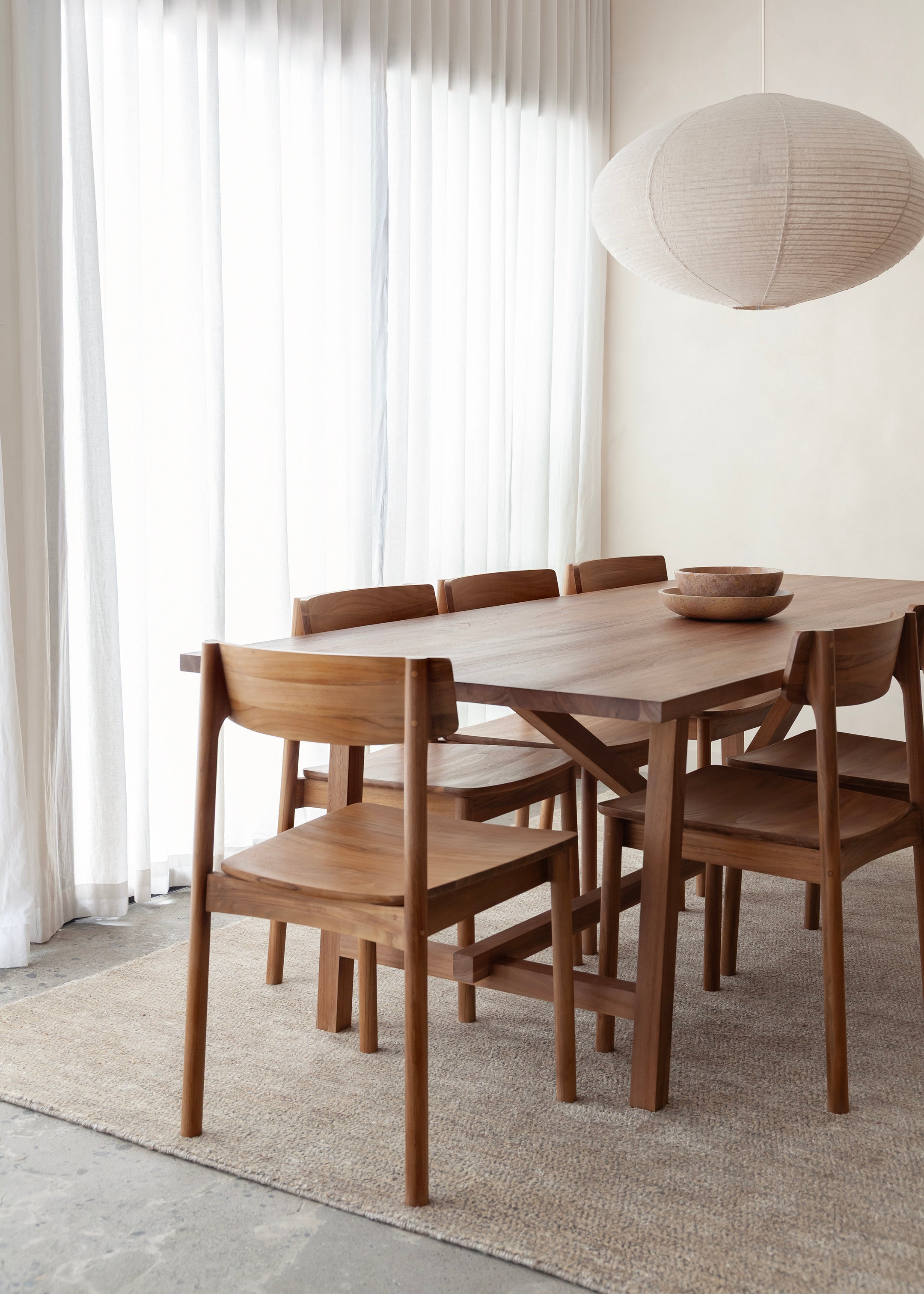 Riko Dining Chair / Dark Teak