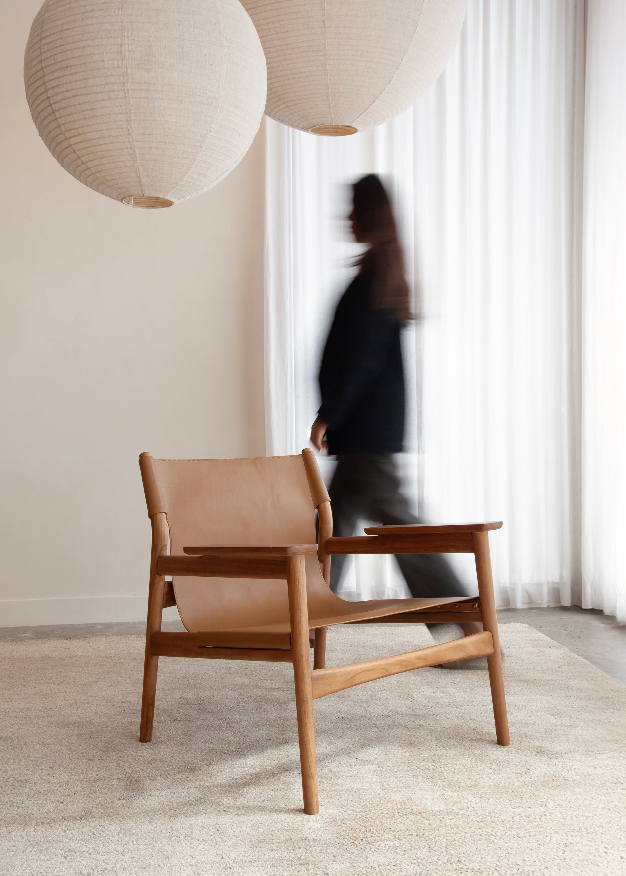 Sana Leather Chair / Tan