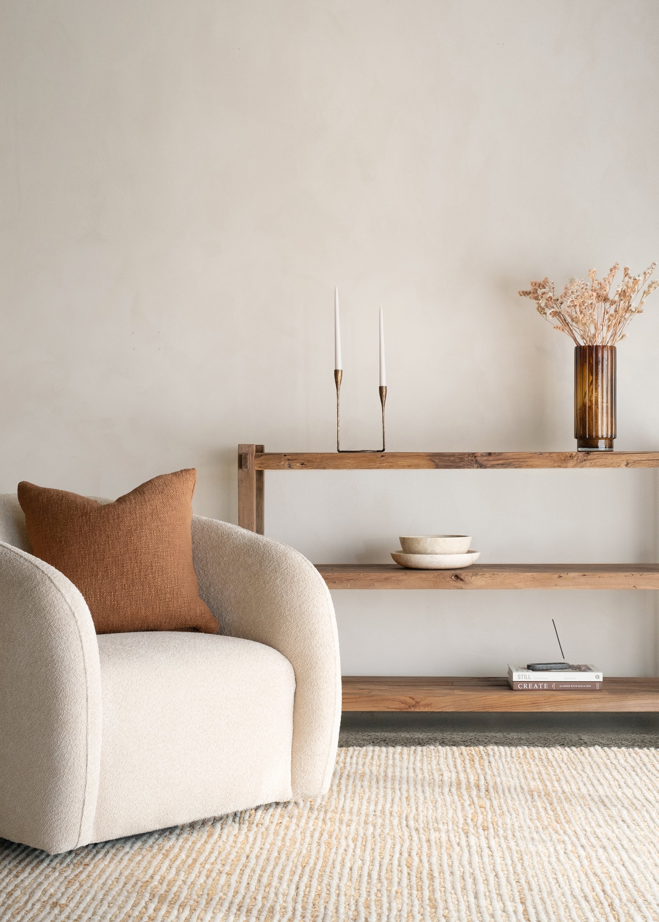 Saya Low Bookshelf 150cm / Dark Teak
