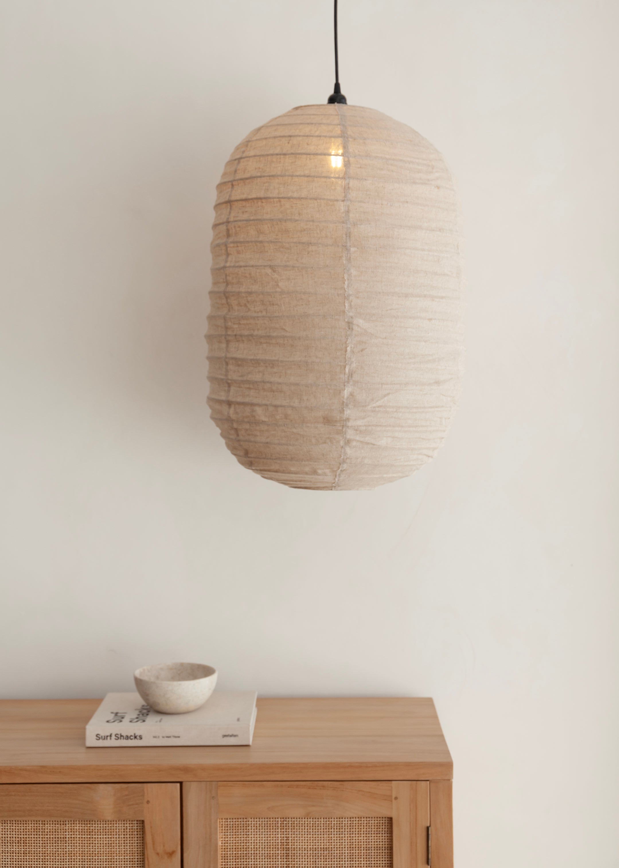 Shanti Linen Lantern / Natural
