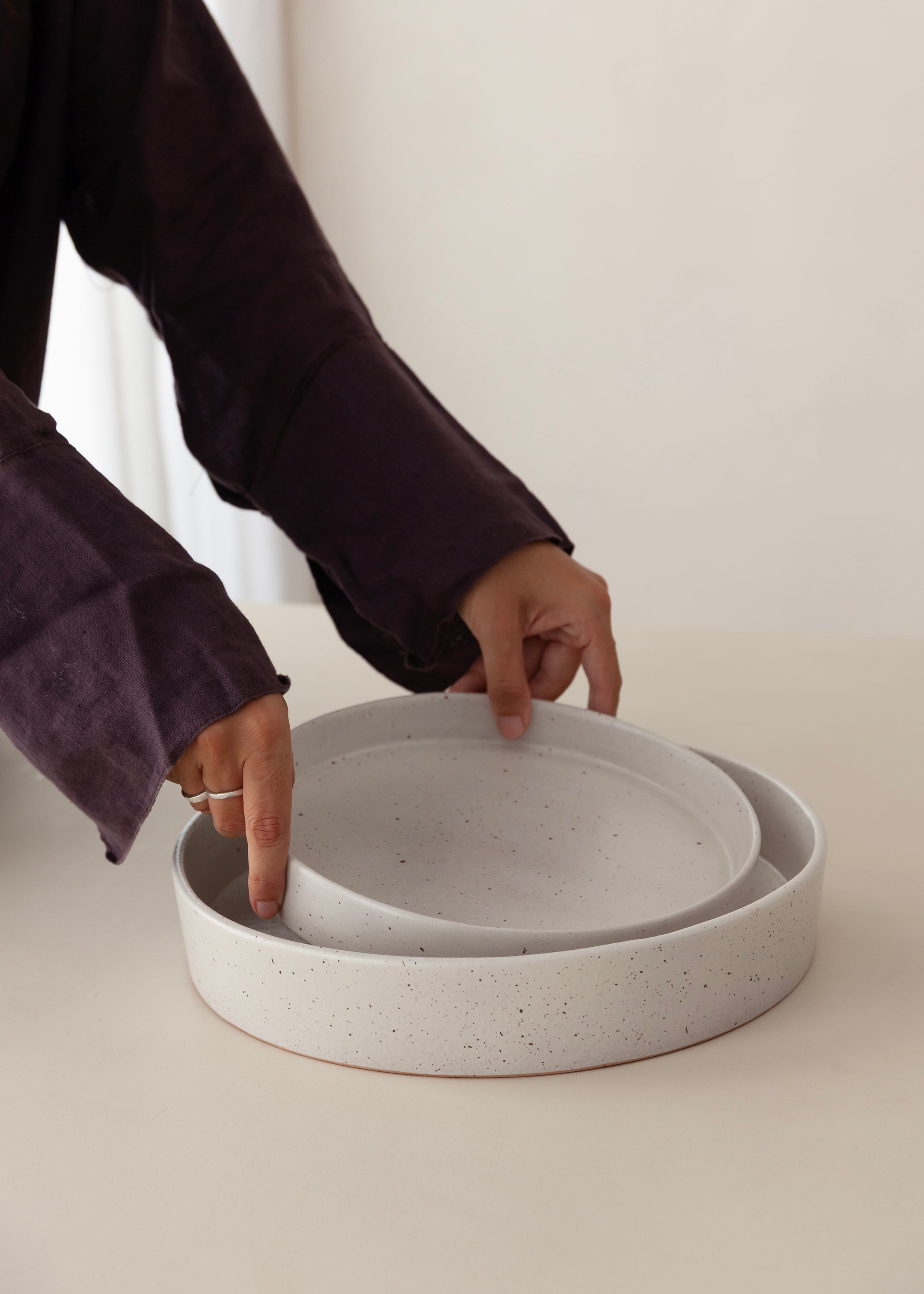 Sonten Bowl / Speckled White