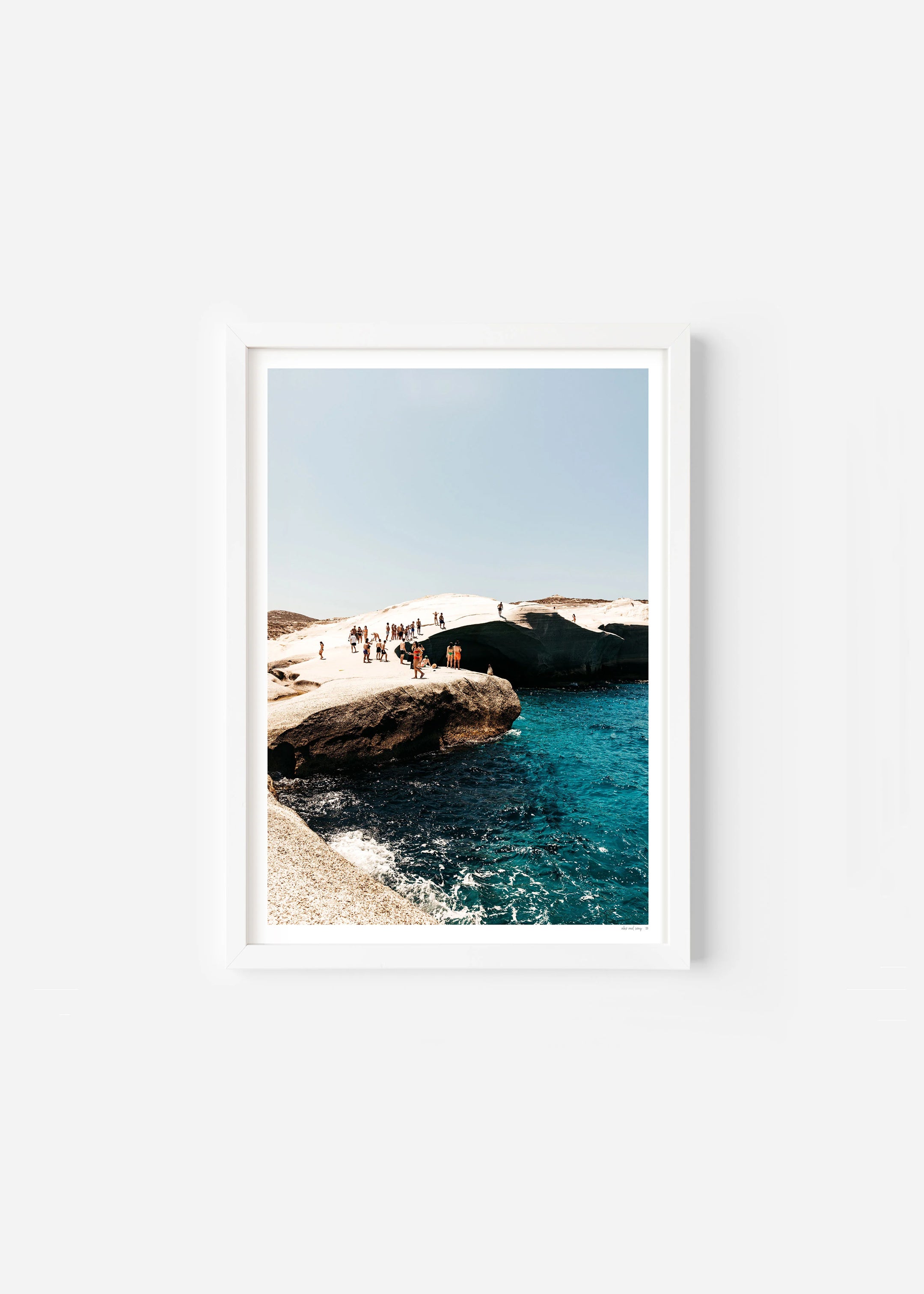 Sarakiniko Summer Splendor / Size A1 / White Frame