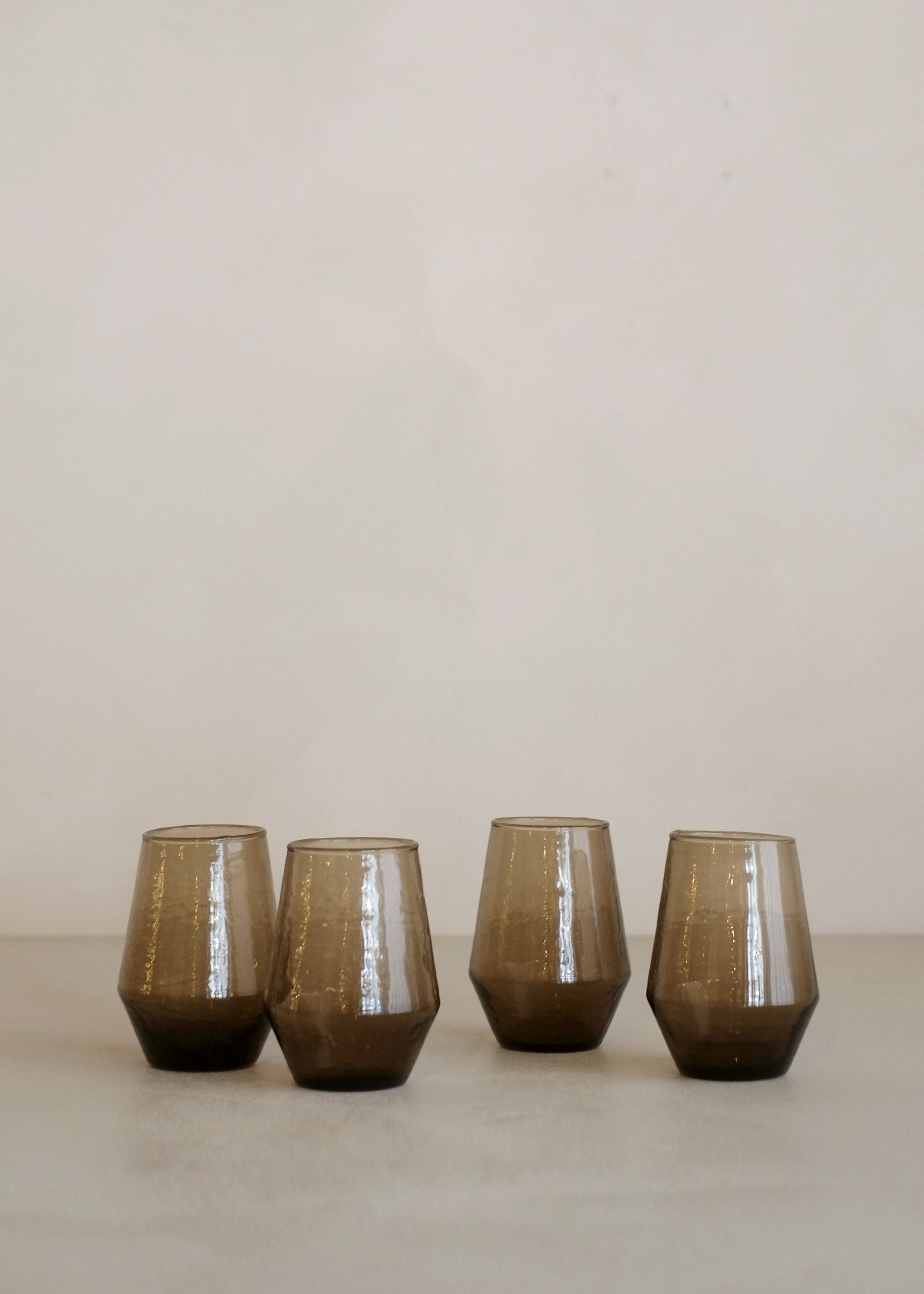 Stemless Glasses Set of 4 / Bronze
